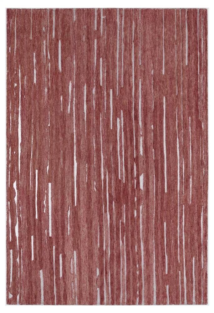Sangria Red 5' x 7'6" Hand Tufted Wool Area Rug