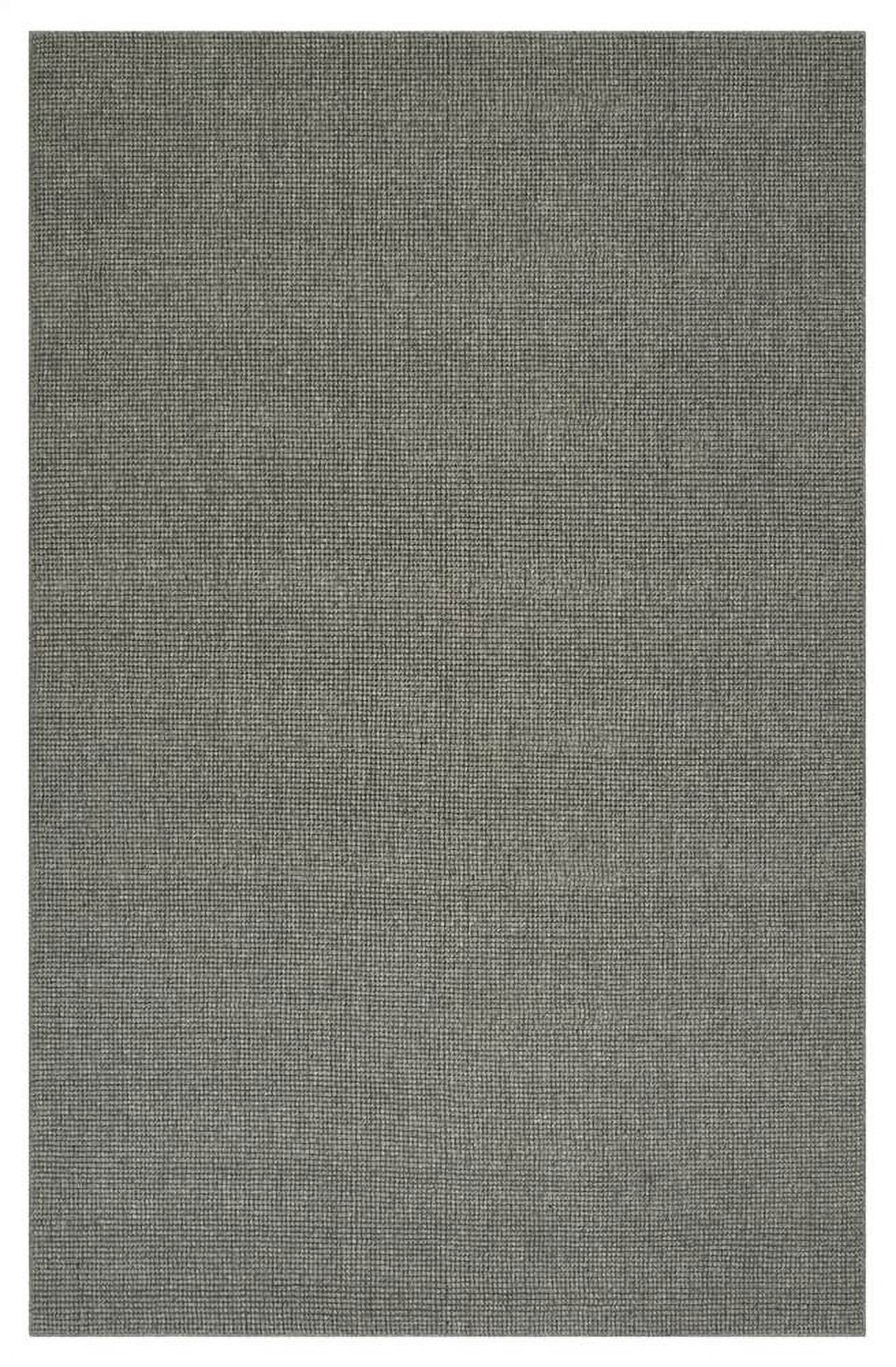 Handmade Gray Wool Tufted Rectangular Rug 8' x 10'