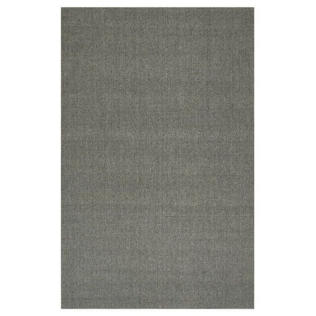 Handmade Gray Wool Tufted Rectangular Rug 8' x 10'