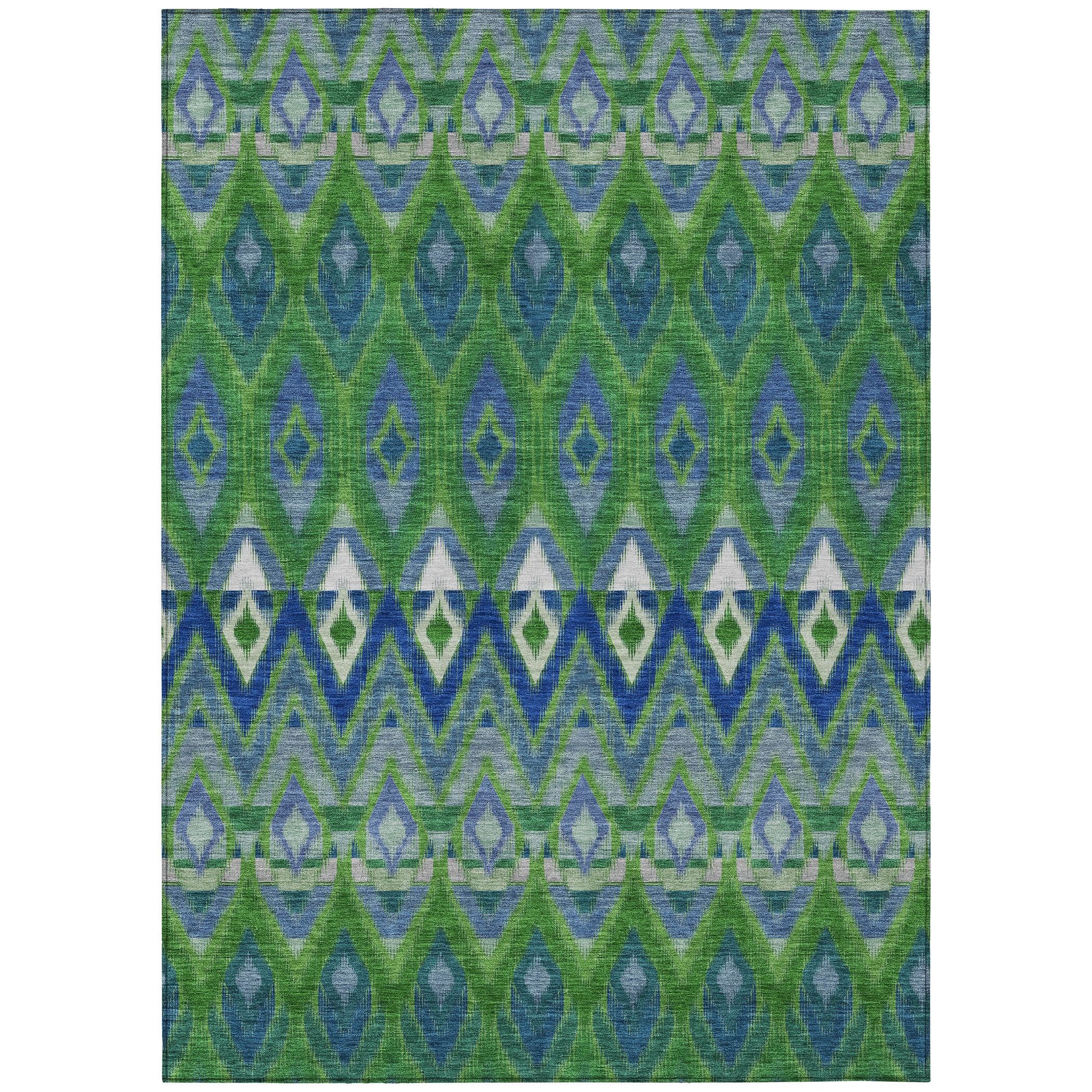 Addison Green 8' x 10' Washable Synthetic Rug