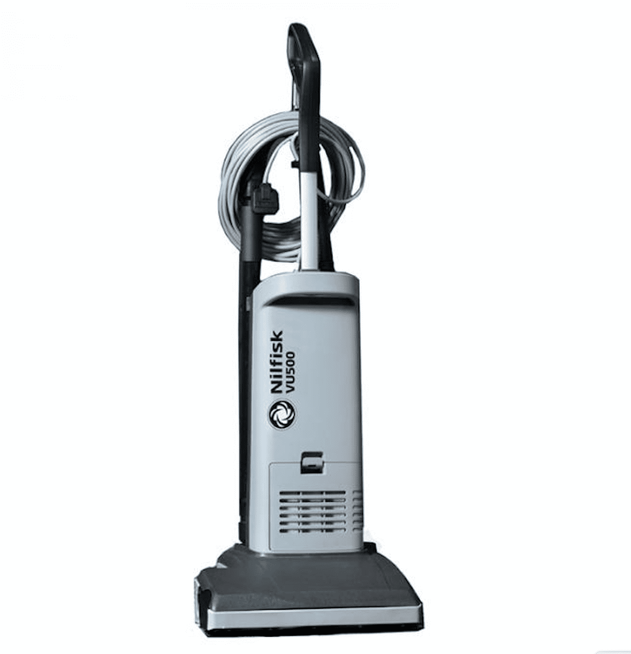 Silver Upright Commercial Vacuum with HEPA Filter