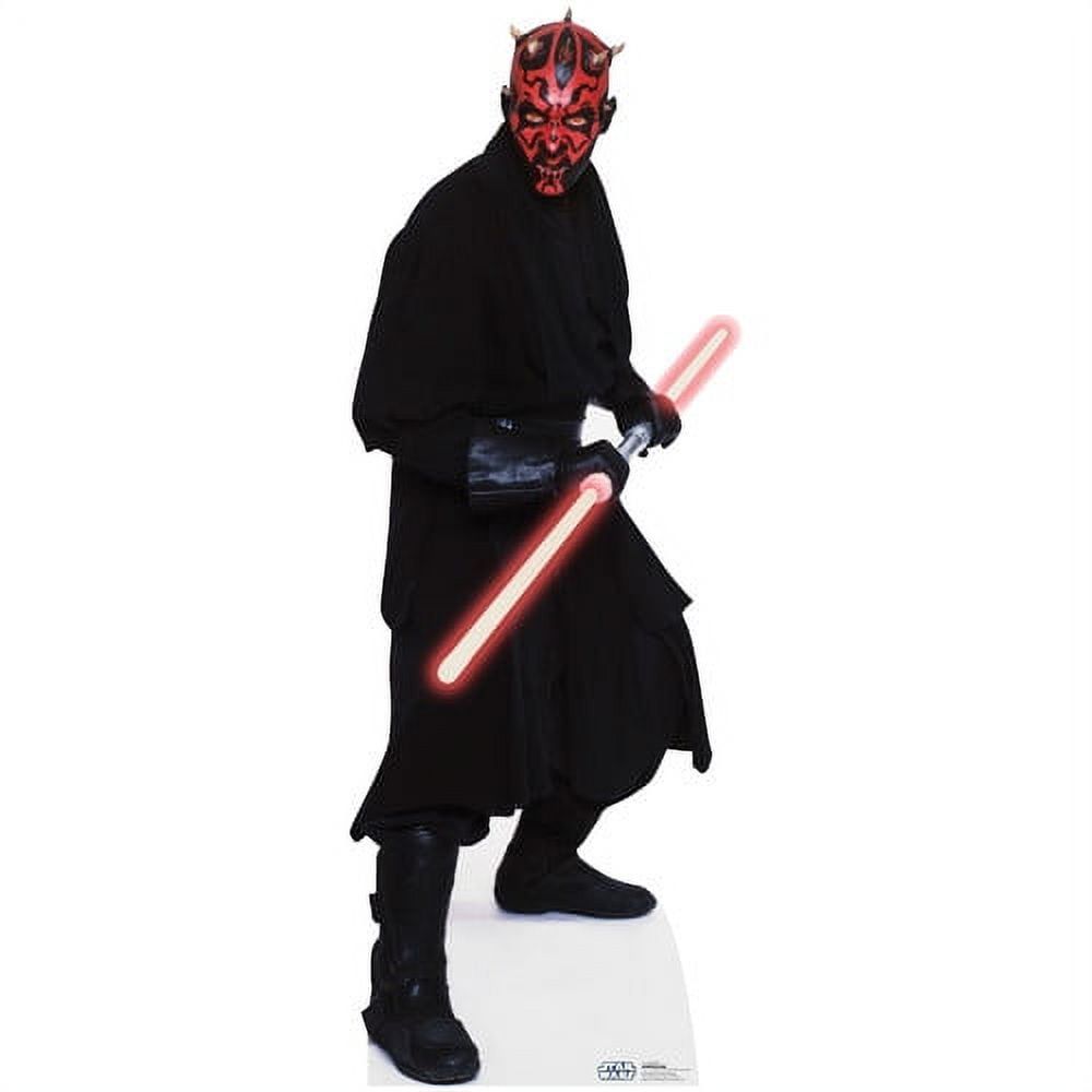 Darth Maul Life-Size Cardboard Standup with Lightsaber