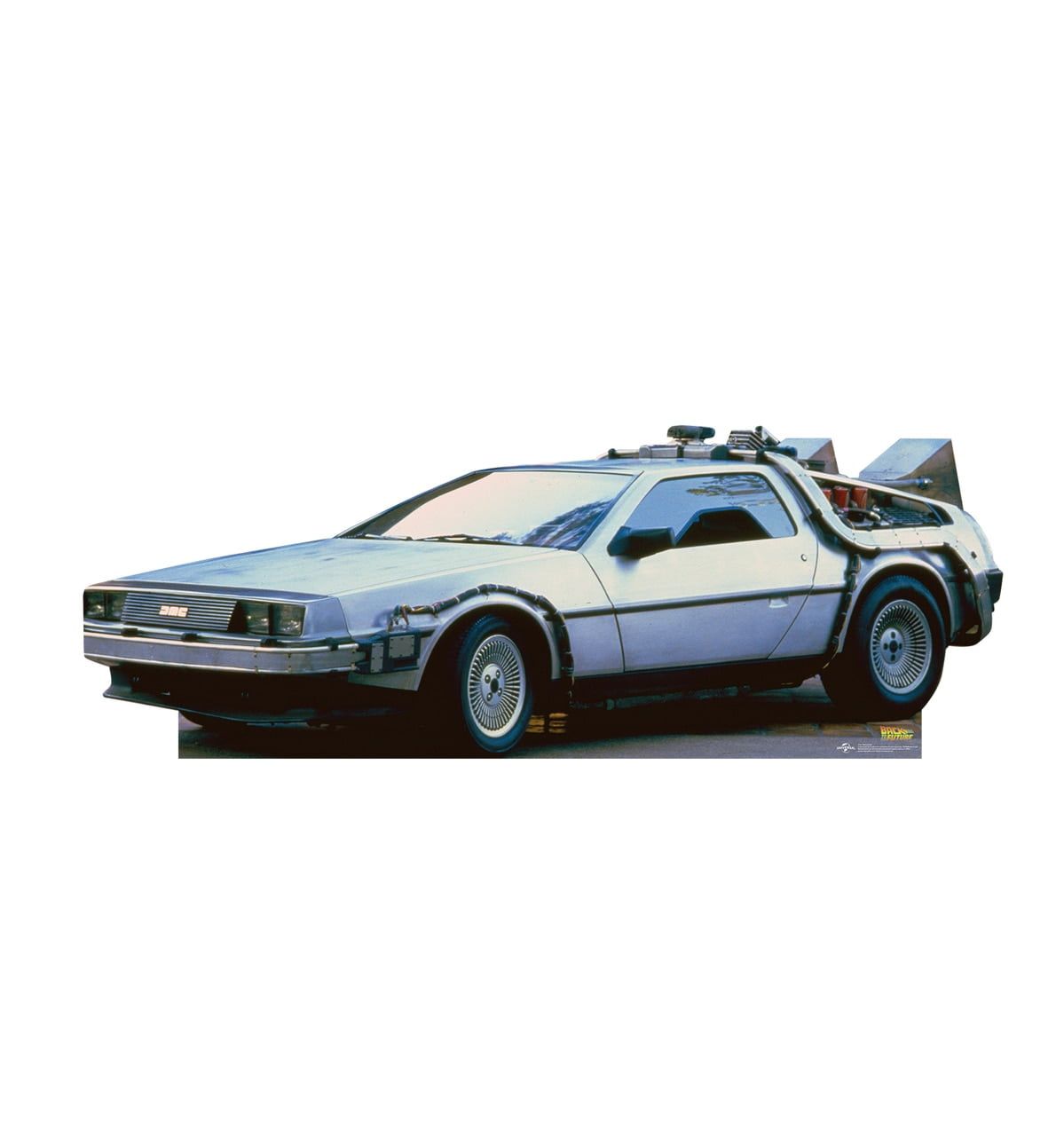 32 x 89 Inch DeLorean Cardboard Cutout from Back to the Future