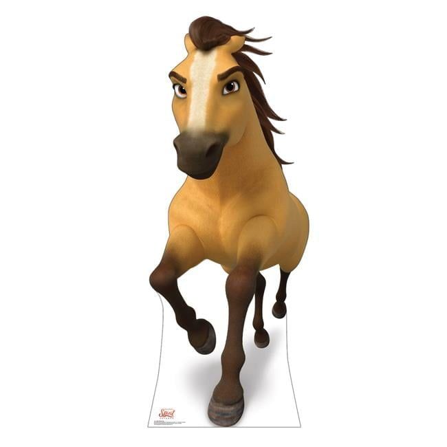 76 x 28 in. Spirit Untamed Running Horse Cardboard Cutout