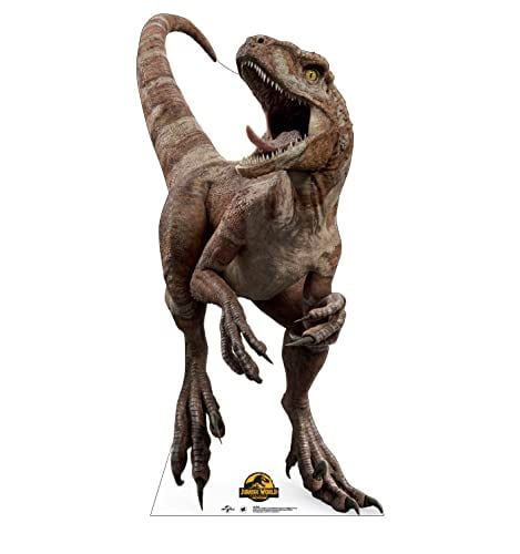 Jurassic World Dominion Red Dinosaur Life-Size Cardboard Cutout