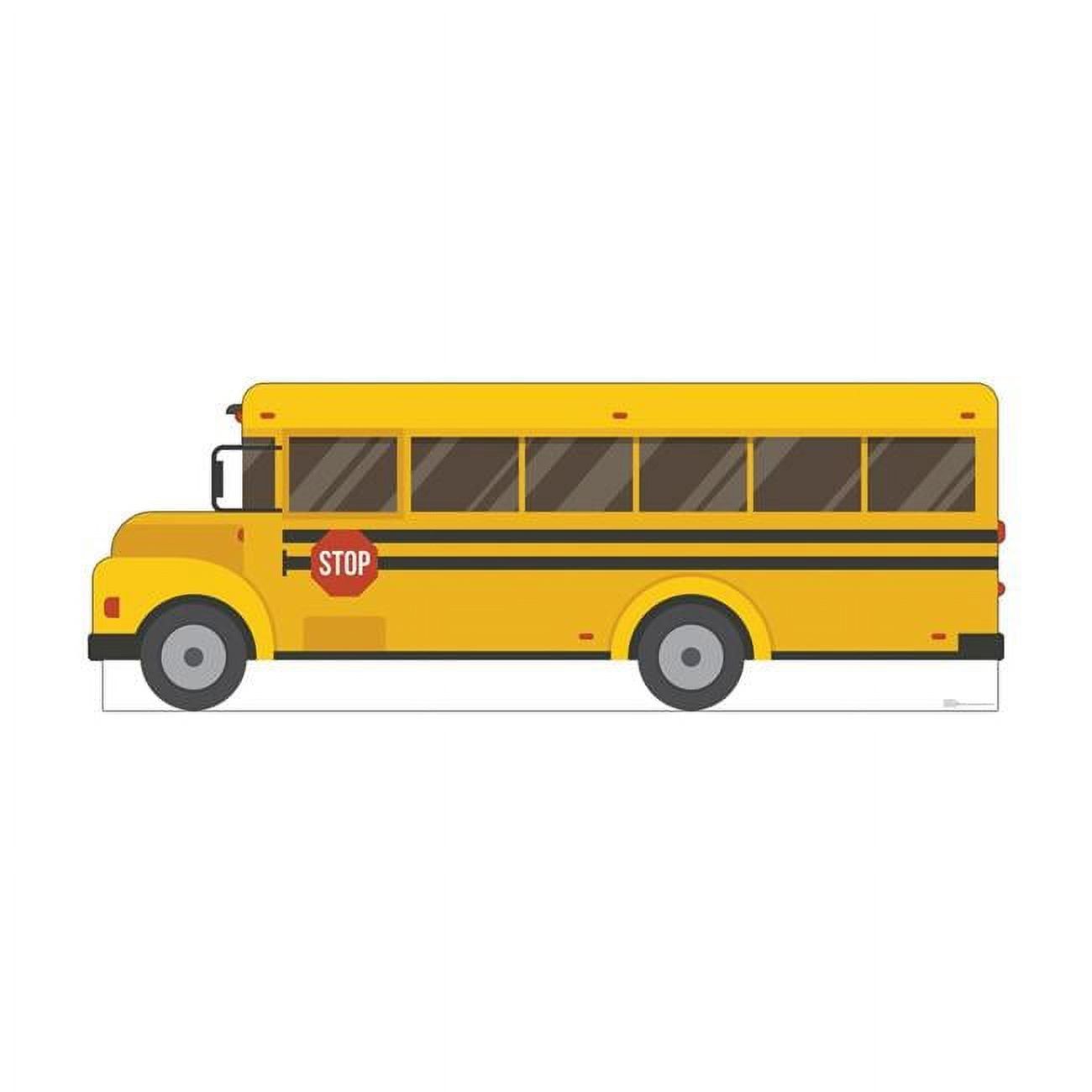 Life-Size Yellow Cardboard School Bus Cutout