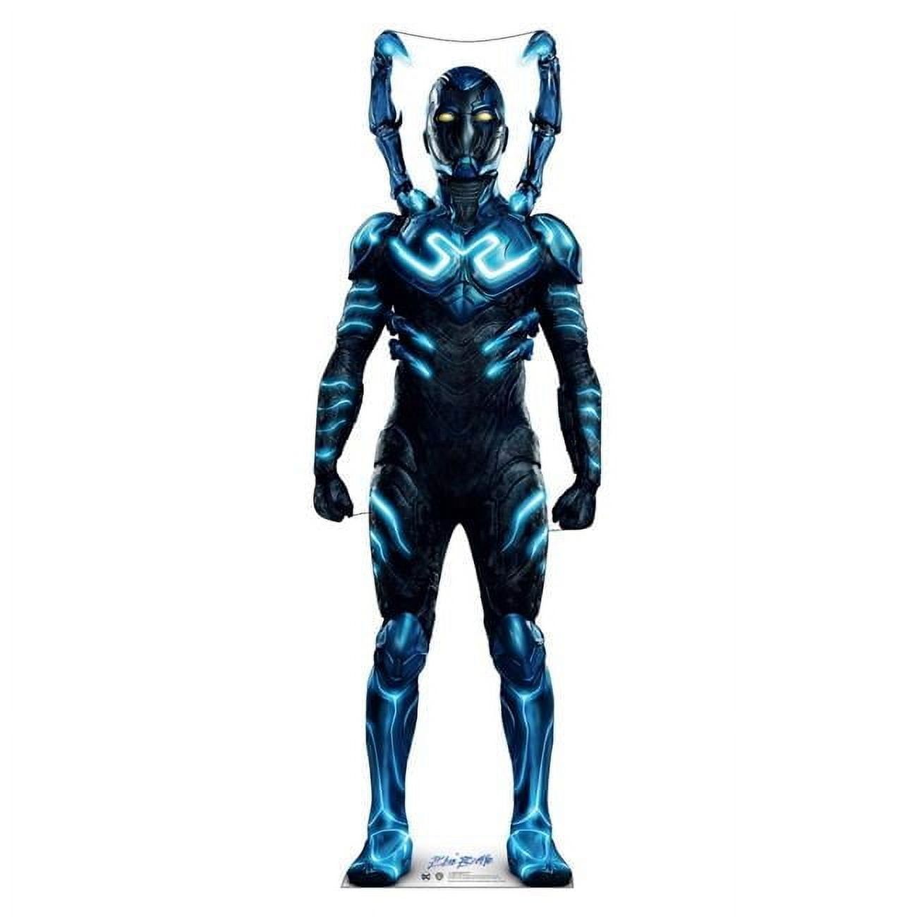 Life-Size Blue Beetle Cardboard Cutout with Easel Back