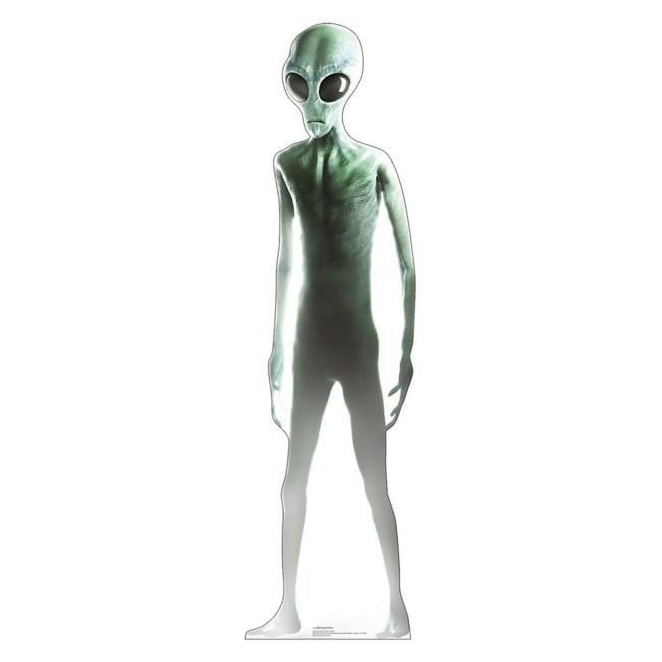 Life-Size Green Big-Eyed Alien Cardboard Standup