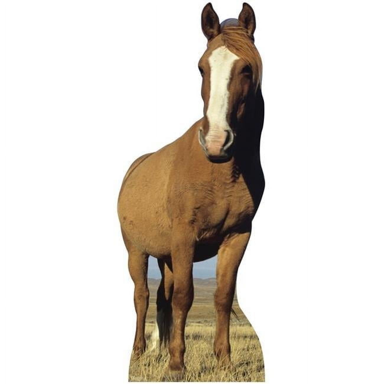 Life-Size Brown Horse Cardboard Stand-Up Display