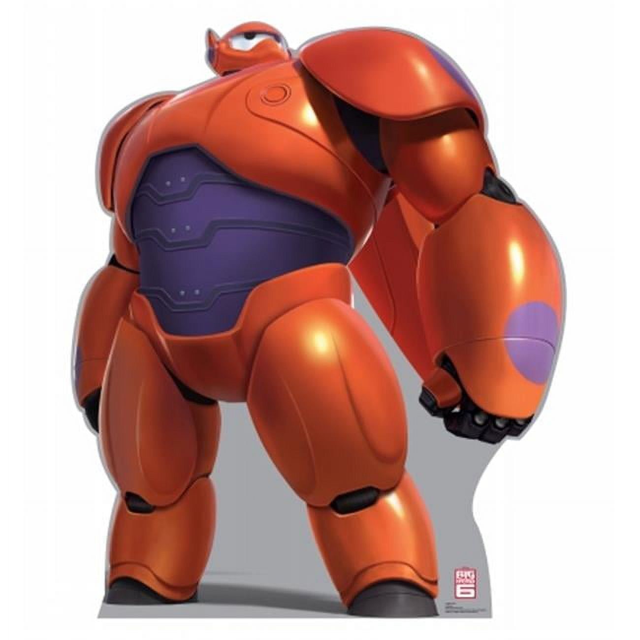 Baymax Life-Size Orange and Purple Cardboard Standup