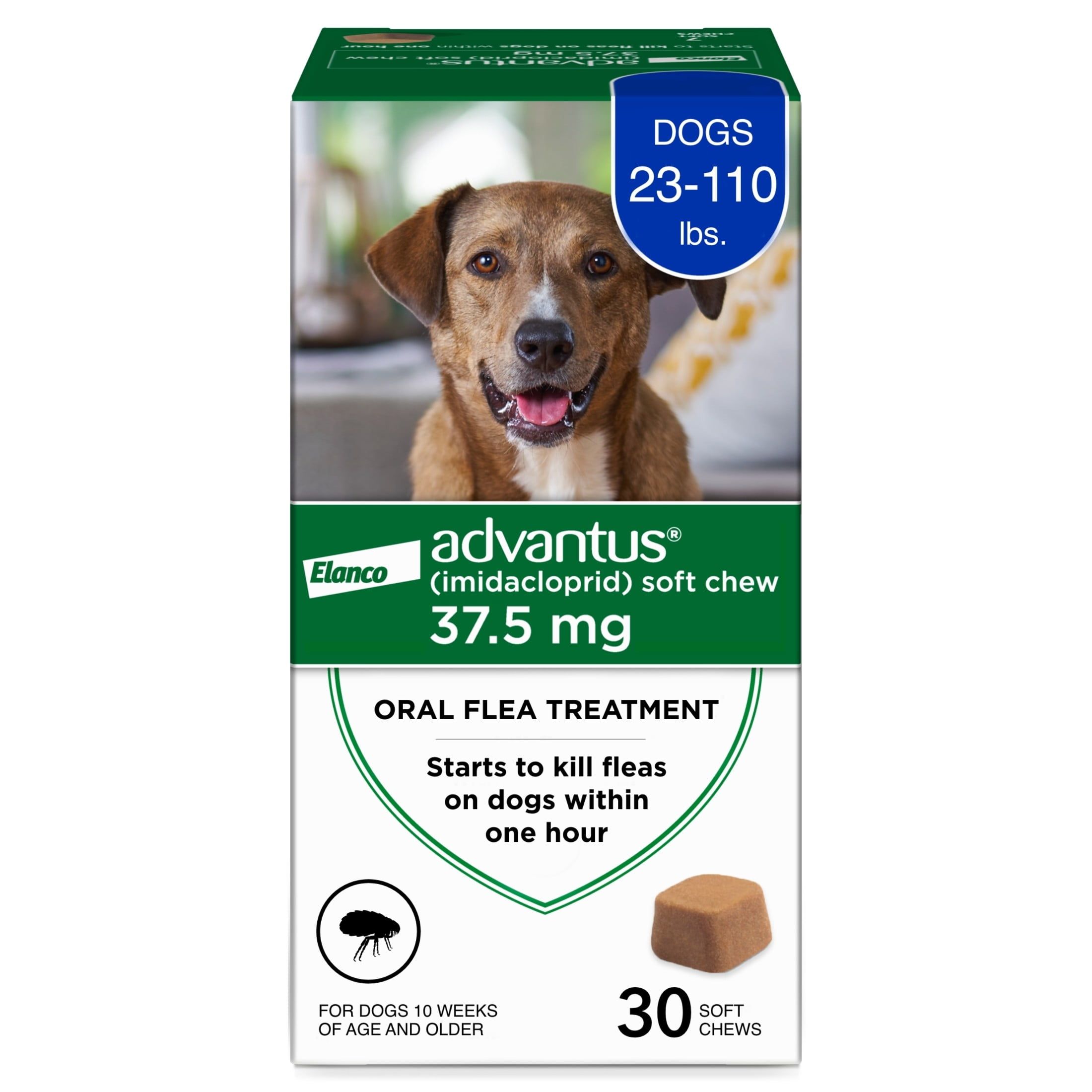 Advantus Oral Flea Treatment Soft Chews for Dogs 23-110 lbs