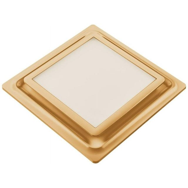 Satin Gold LED Ceiling Mount Exhaust Fan with Light