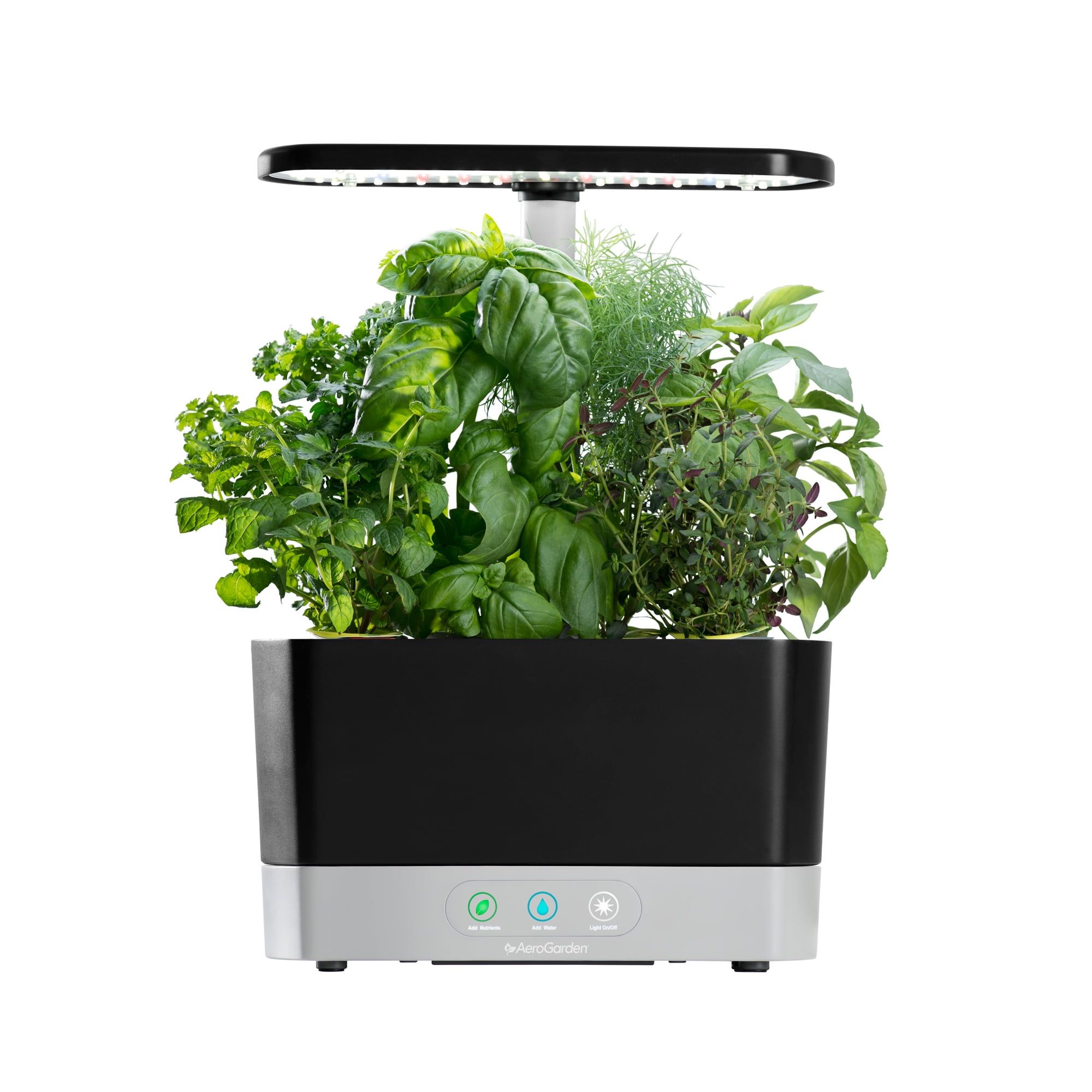 AeroGarden Black Hydroponic Indoor Growing System with LED Light