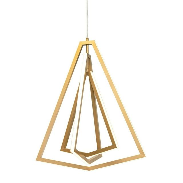 Gianna 24" Gold and Satin Nickel LED Pendant Light