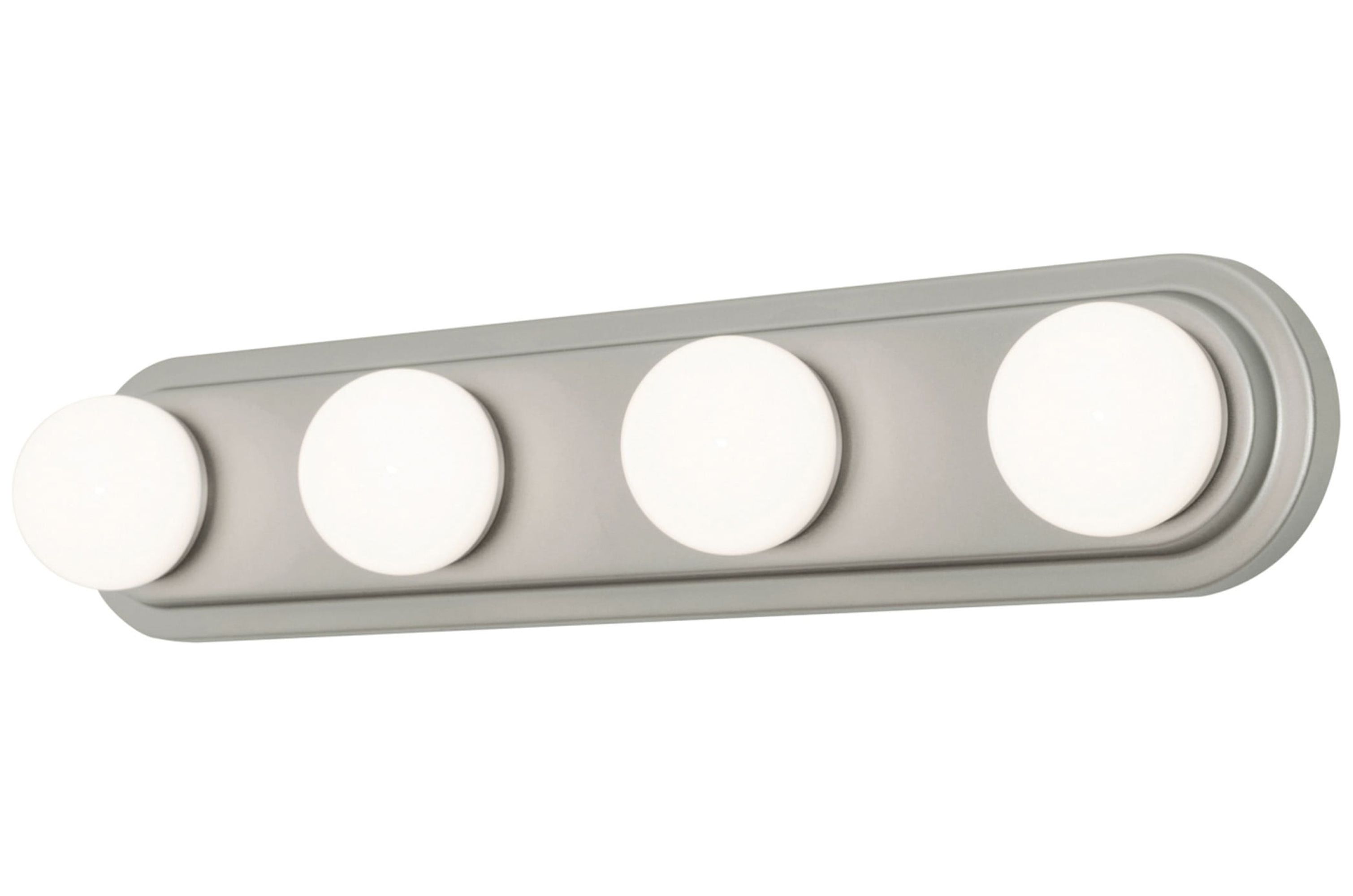 Satin Nickel 24" LED Vanity Light with Acrylic Shades