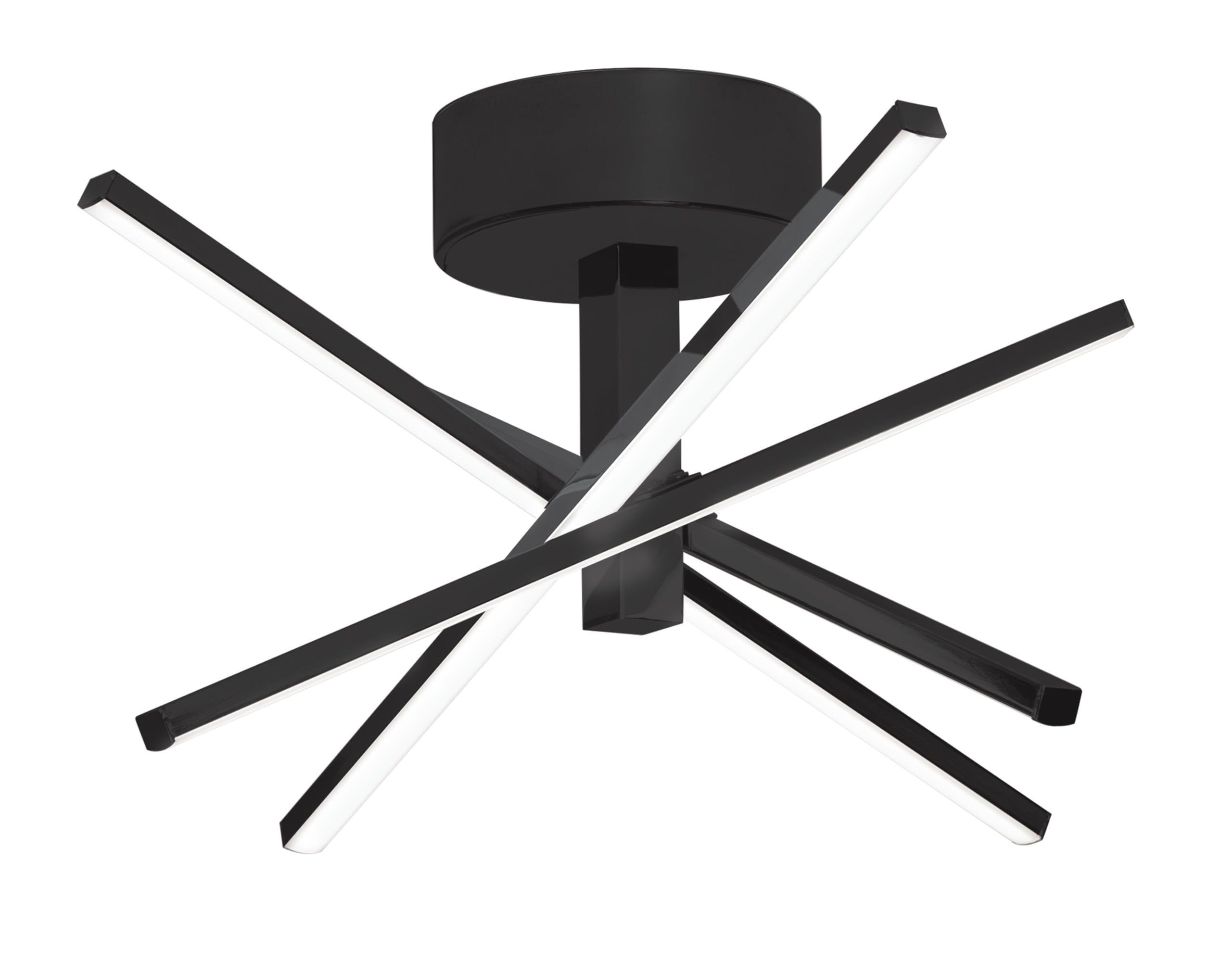 Jaxx 15'' Chrome Angled Bar LED Flush Mount for Indoor/Outdoor