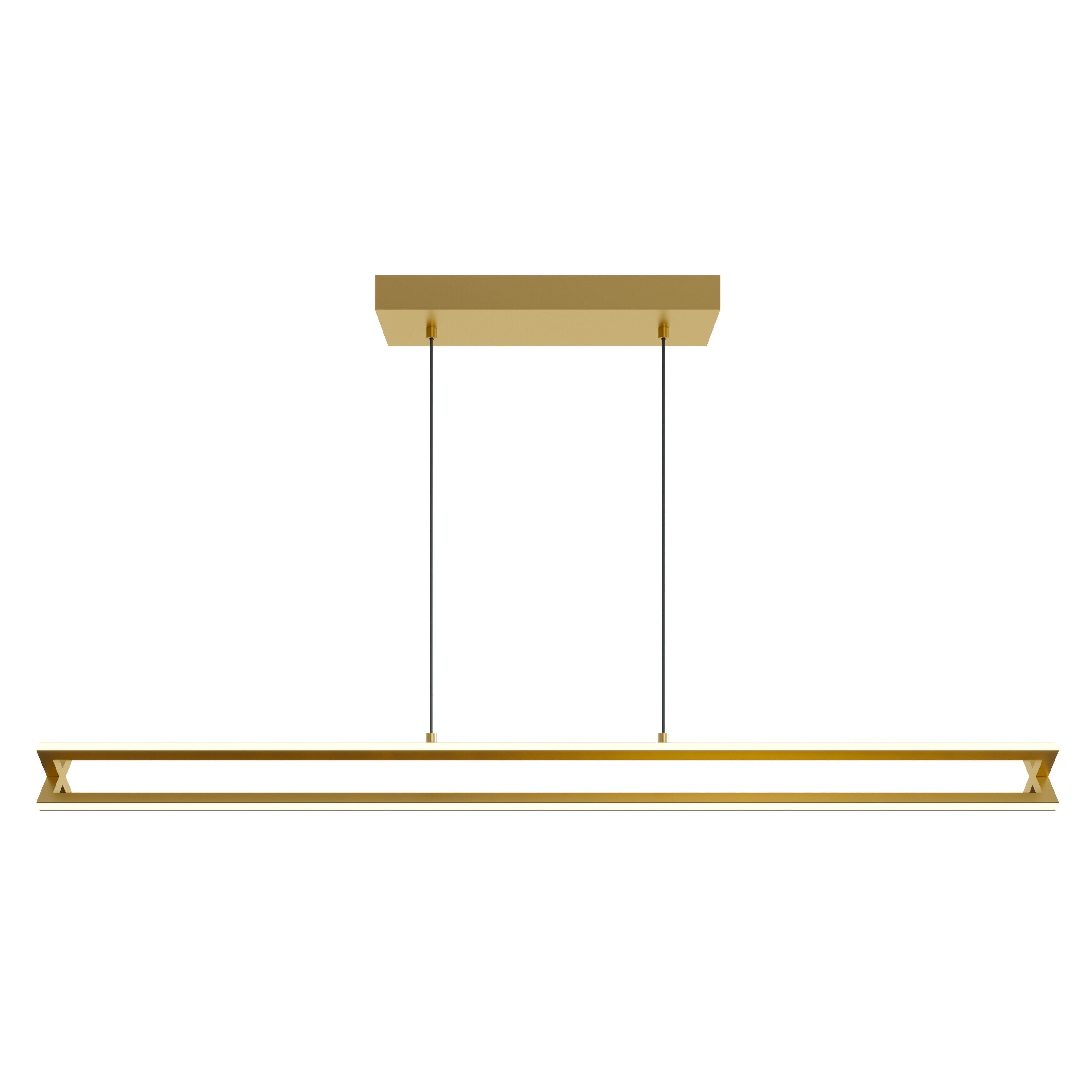 Cass 48" Gold LED Linear Pendant Light