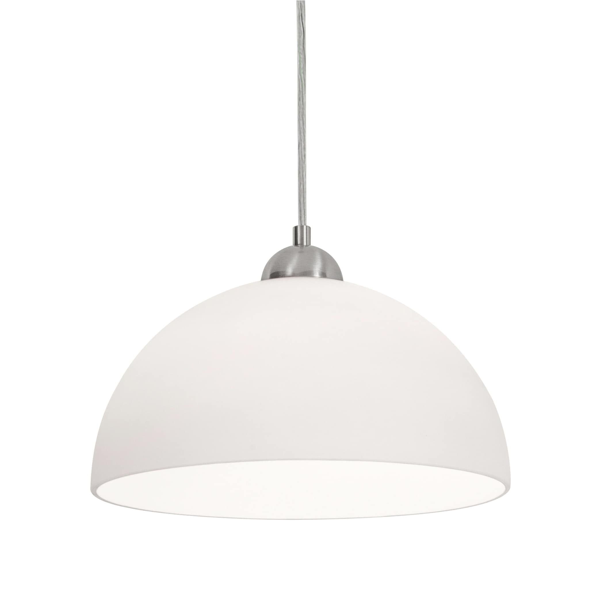 Otis 12" Black Glass Bowl Pendant Light