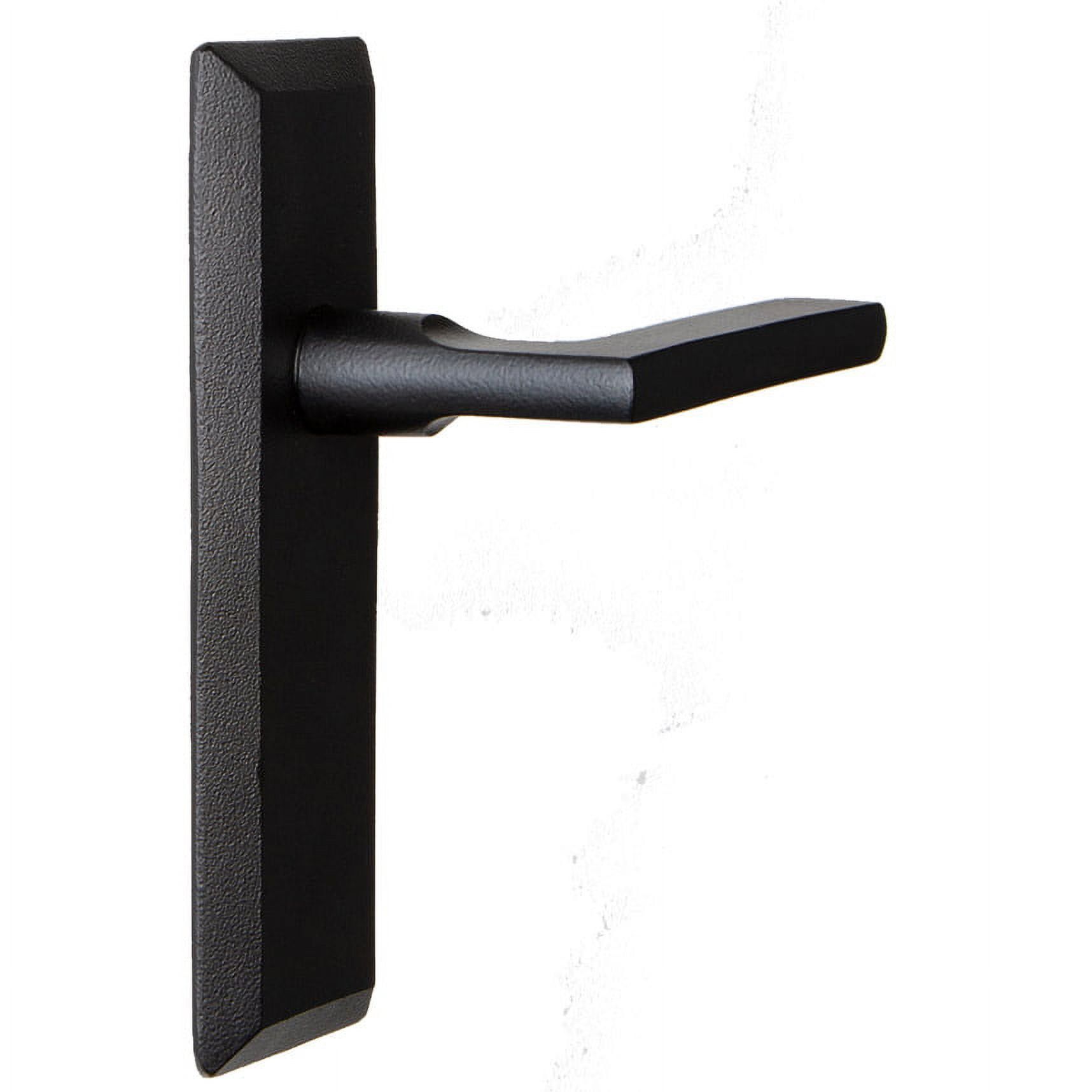 Matte Black Iron Single Dummy Door Lever