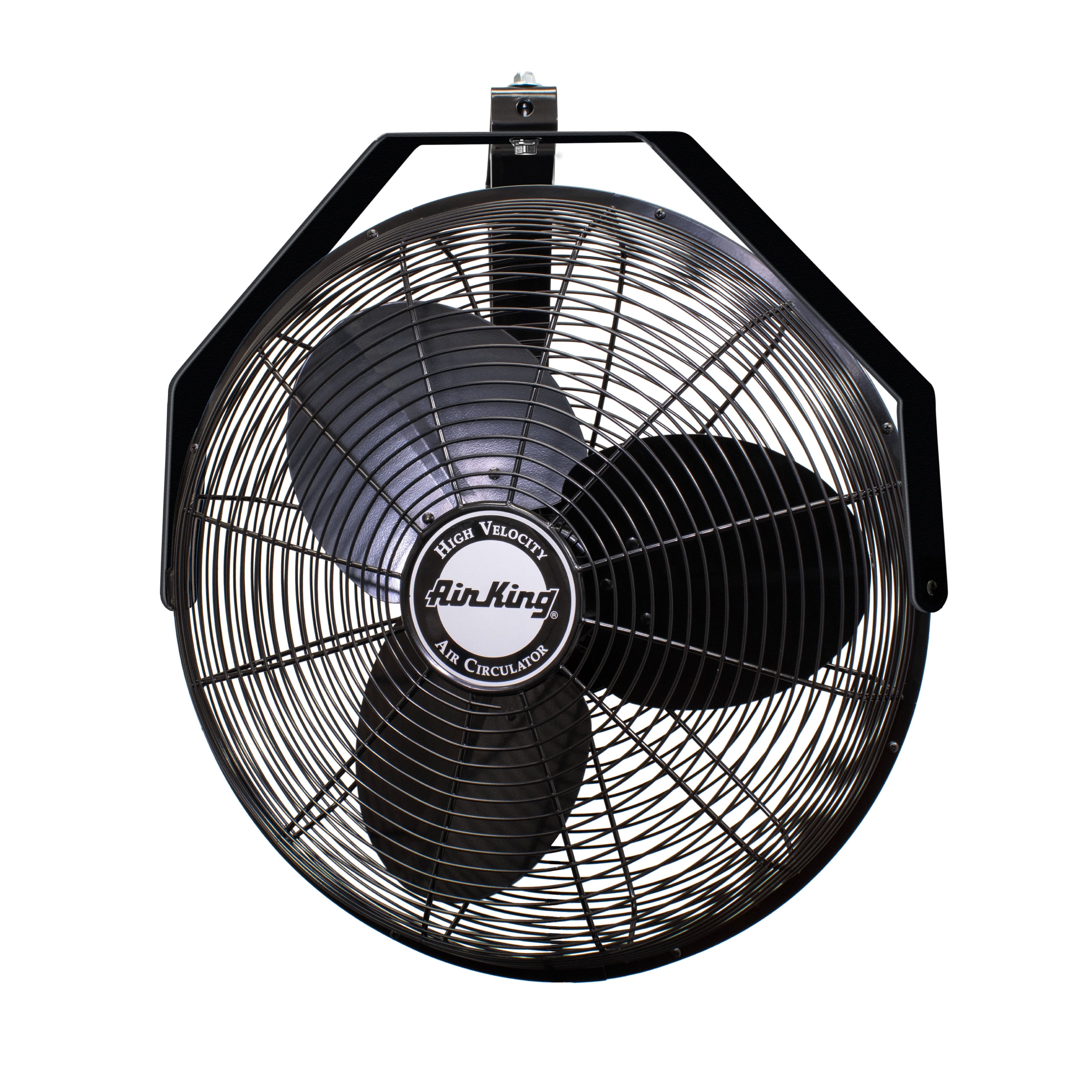 Air King 18" Black Steel Industrial Wall Mount Fan