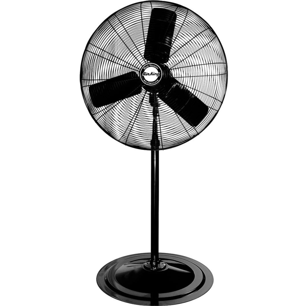 Air King 30" Black Industrial Pedestal Fan with Three Speed