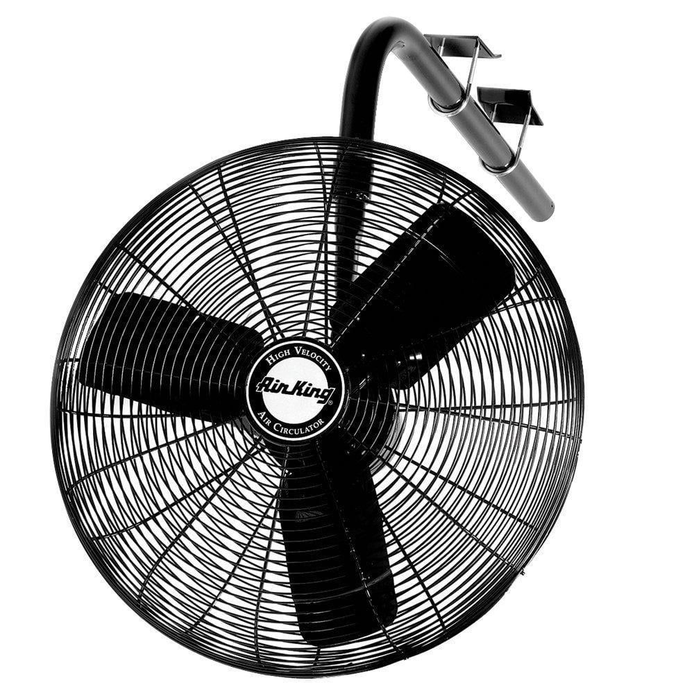 Air King 30" Black Steel Industrial Oscillating I-Beam Mount Fan