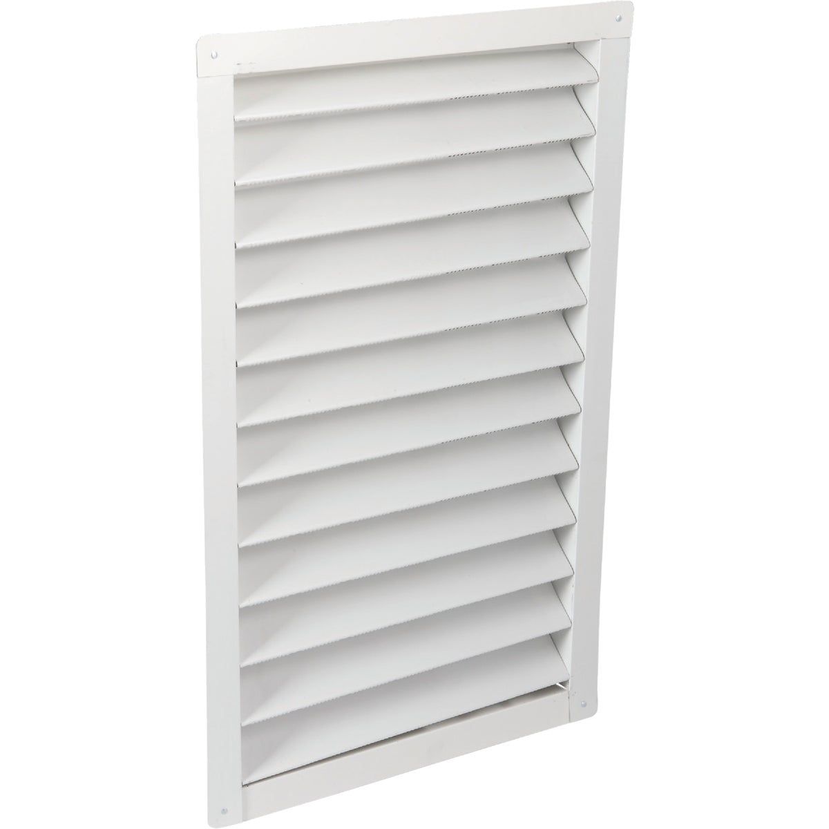 White Aluminum Rectangular Gable Attic Vent 16.5" x 26.5"