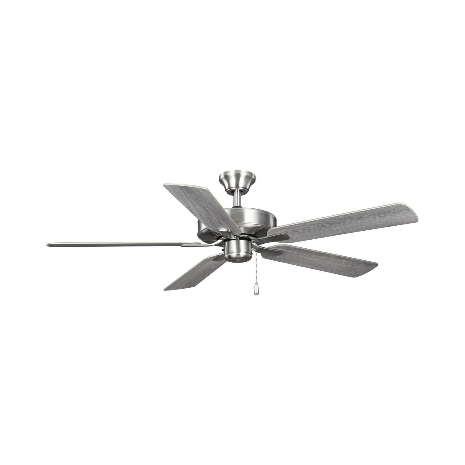 AirPro 52" Brushed Nickel Ceiling Fan with Reversible Blades