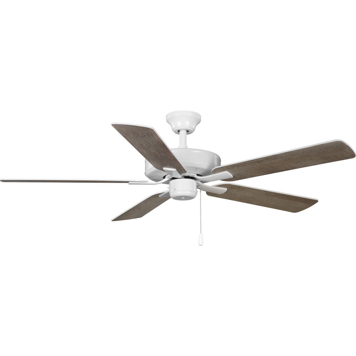 AirPro 52" White and Wood Reversible Blade Ceiling Fan