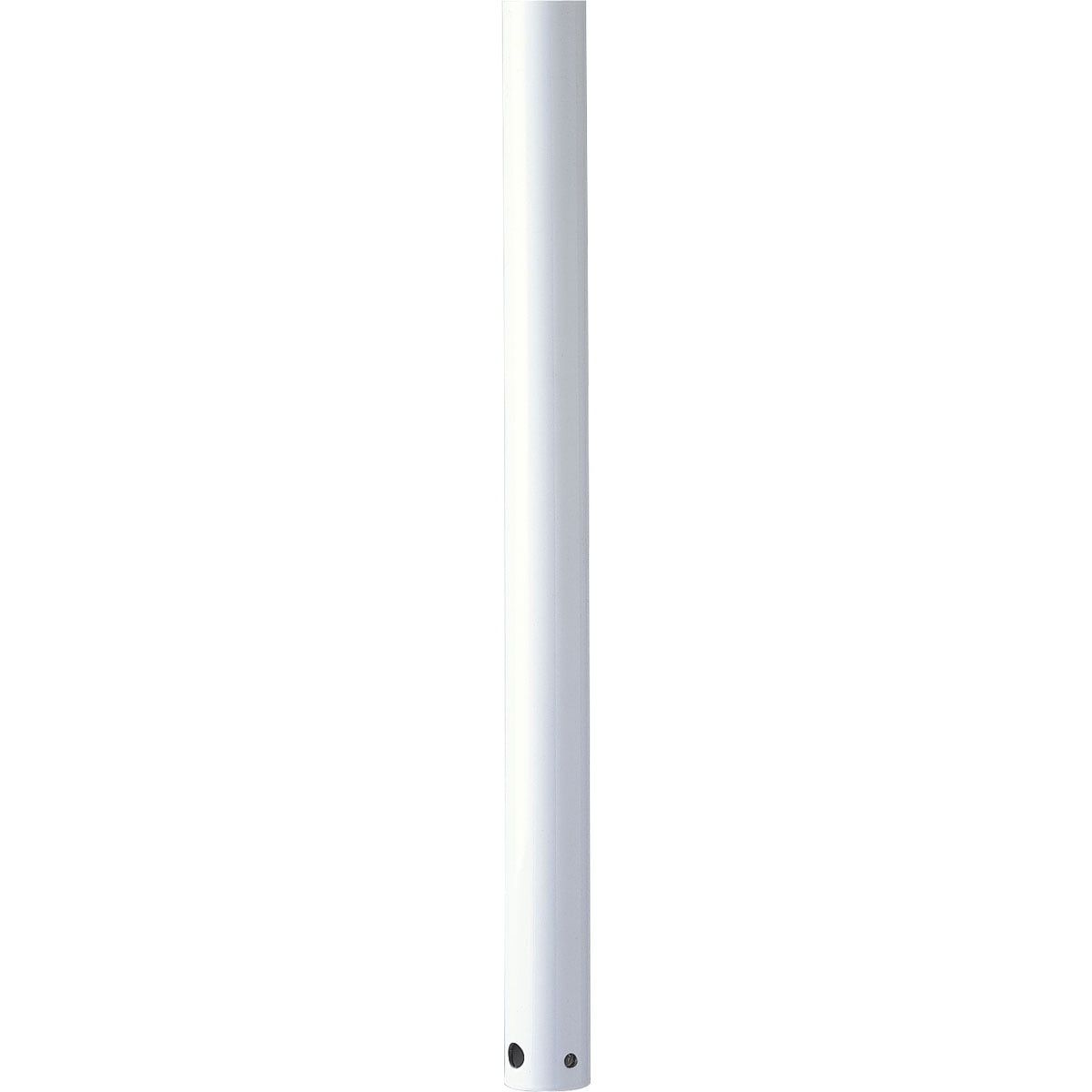 White Steel 24-Inch Ceiling Fan Downrod