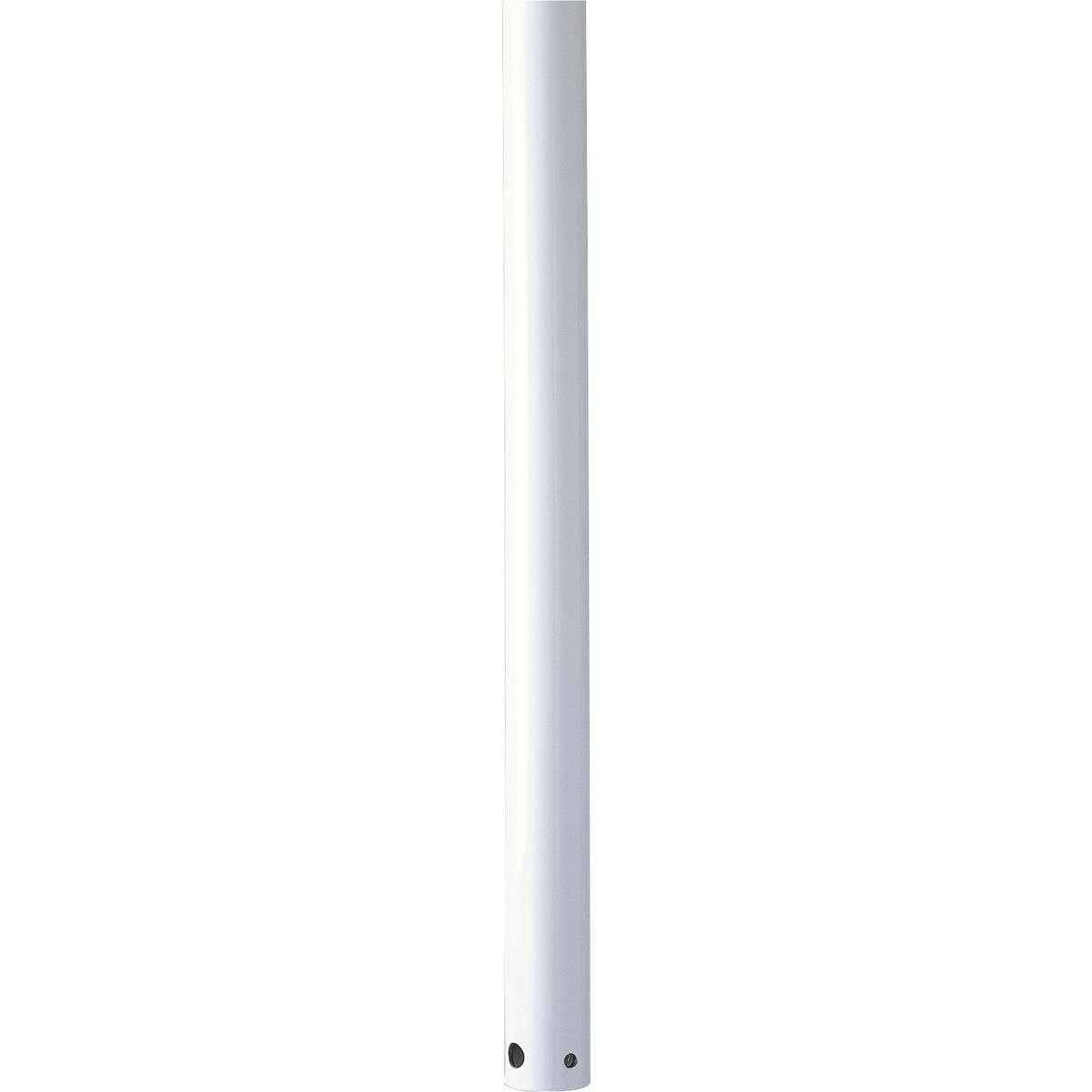 White 24-Inch Steel Ceiling Fan Downrod