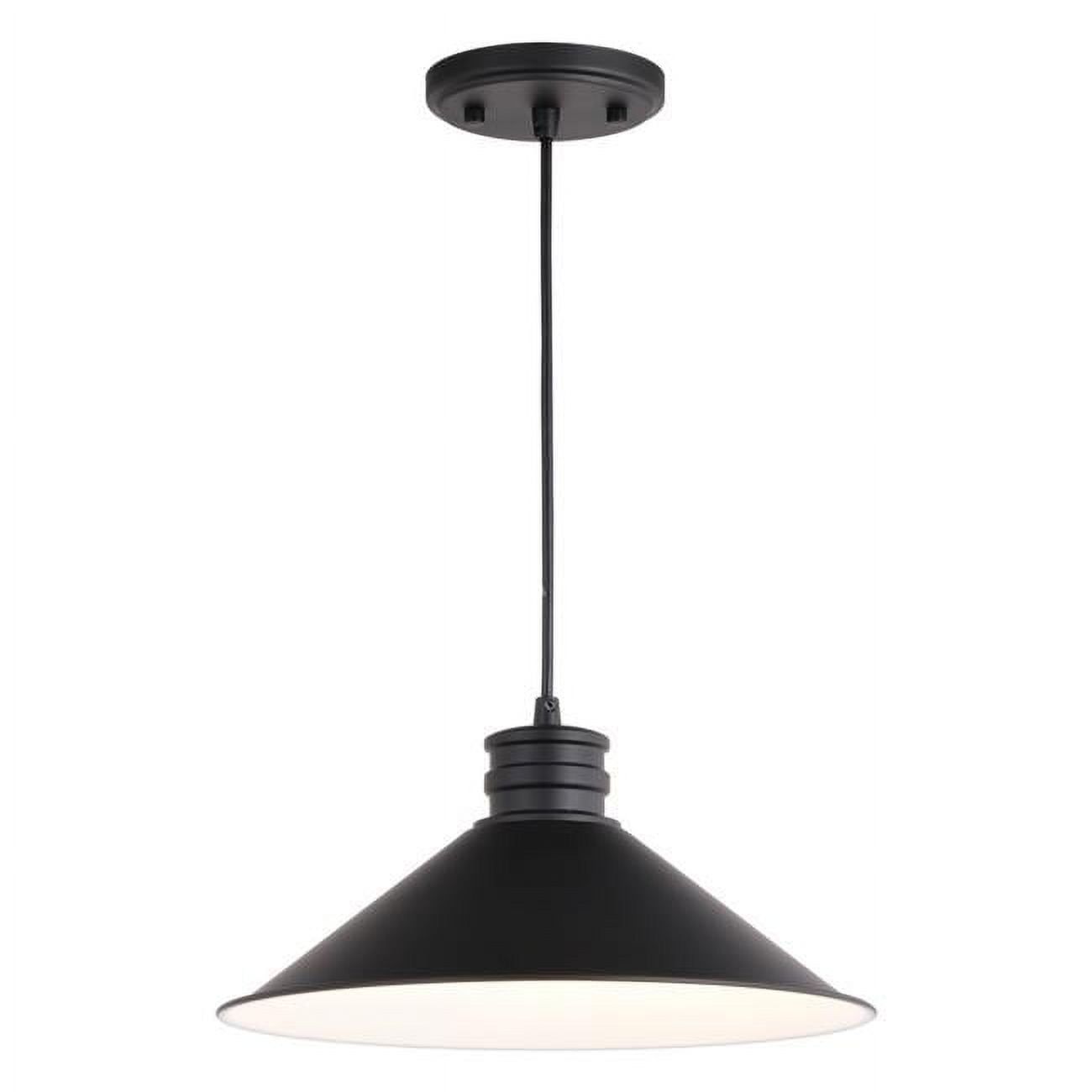 Akron 12" Matte White Interior Industrial Cone Pendant Light