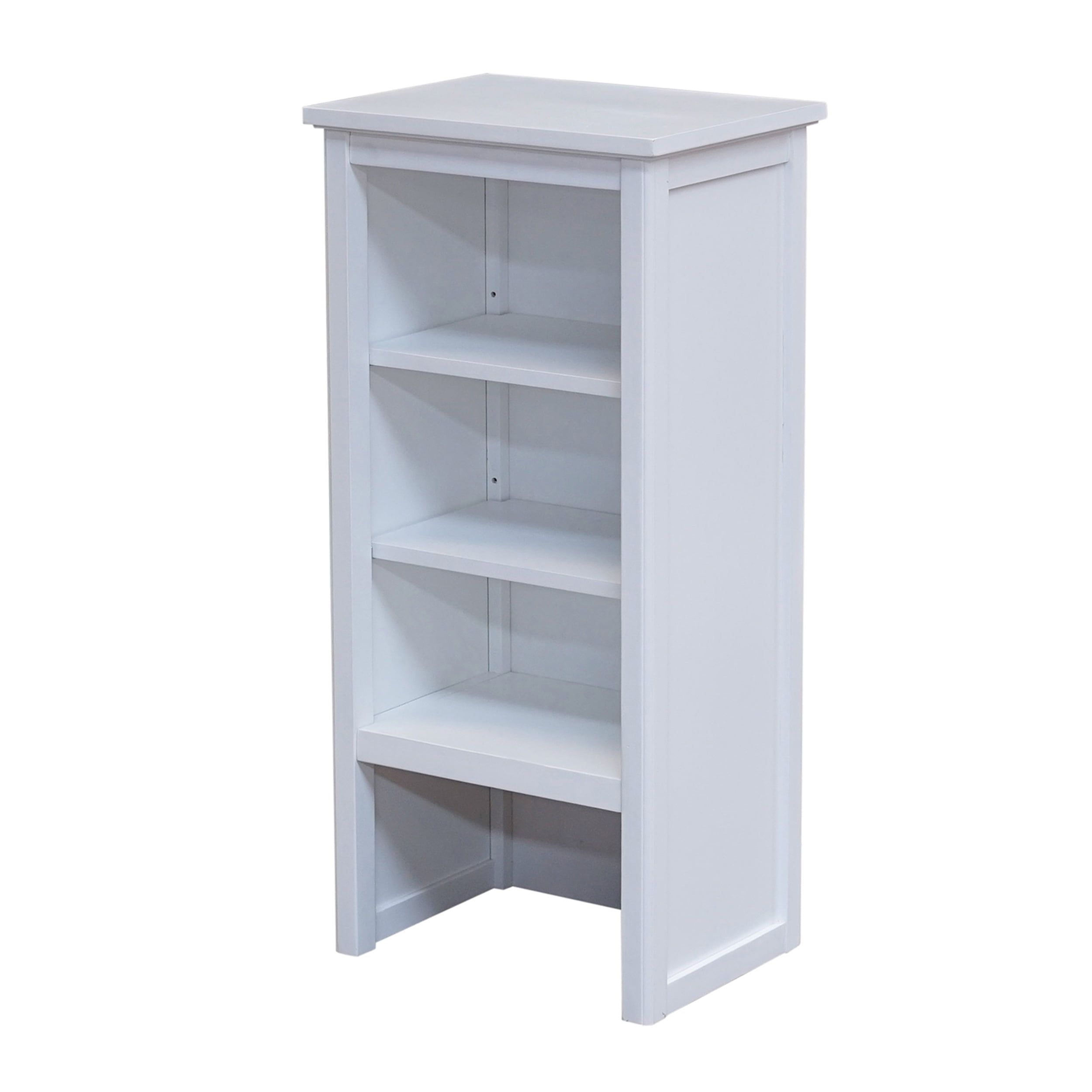 Dorset Classic White Bathroom Shelving Hutch with Adjustable Shelves