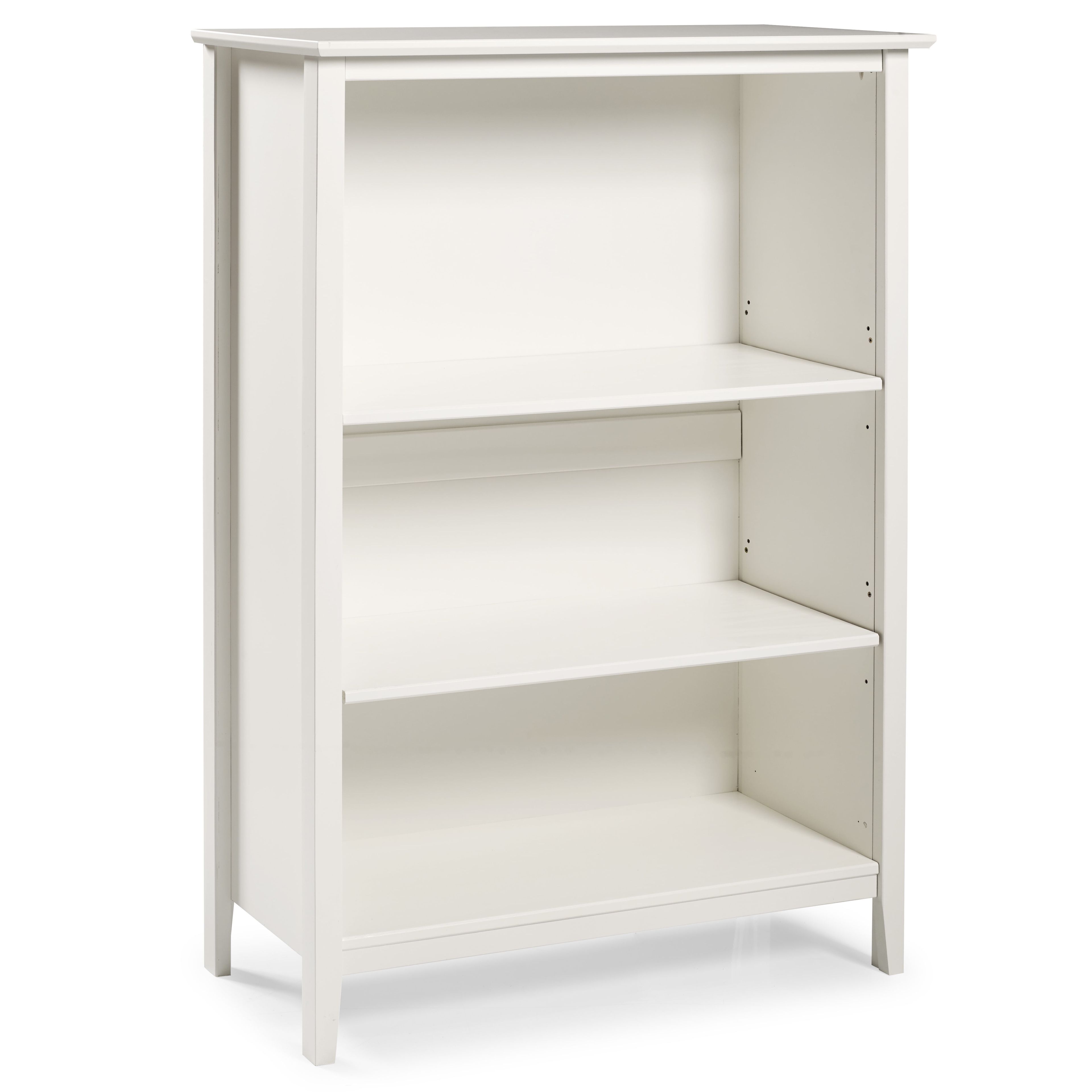 White Pine 48" Adjustable 3-Shelf Bookcase
