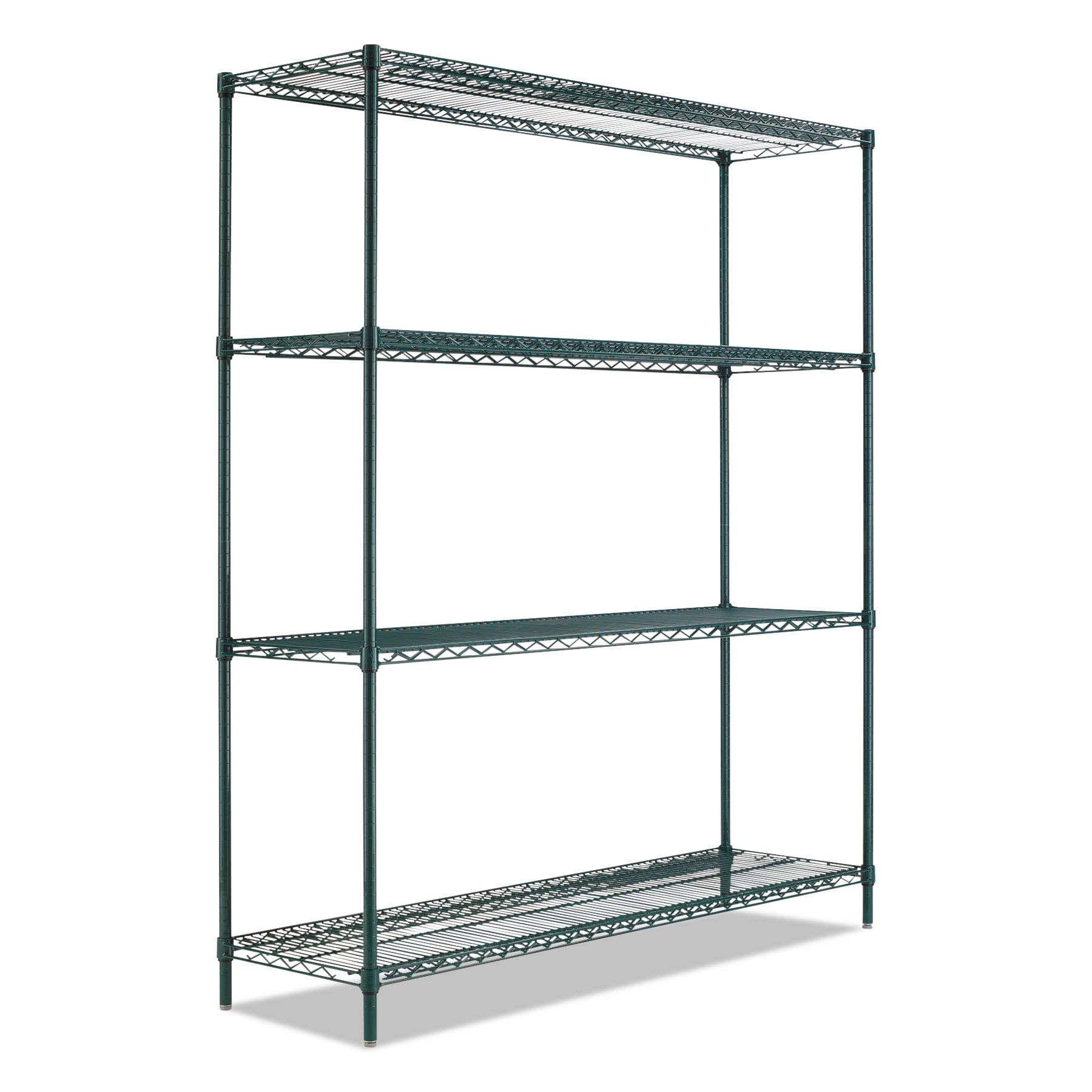 Black Anthracite Plus 72"x24" 4-Shelf Wire Shelving Unit