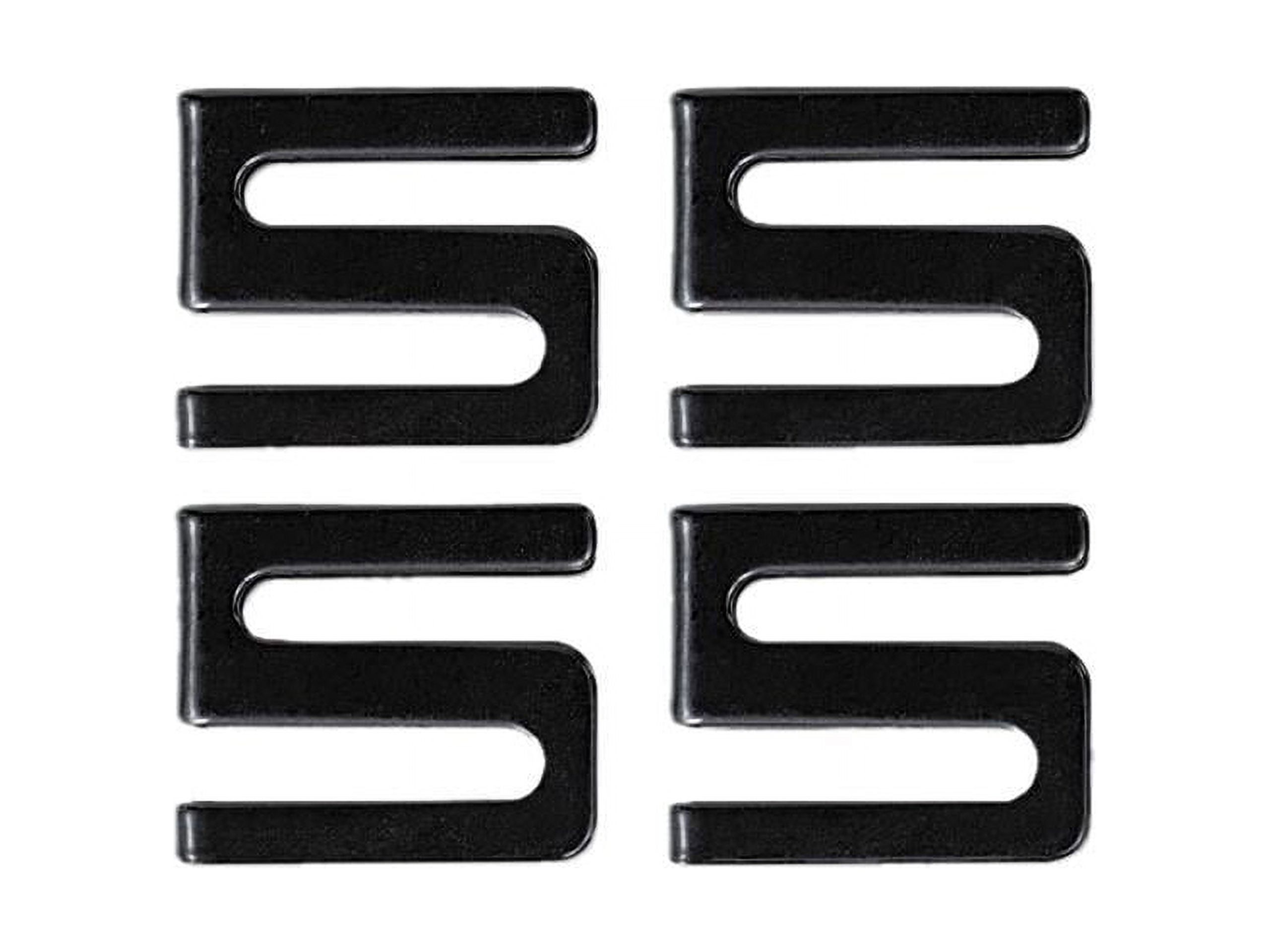 Black Metal S Hooks for Wire Shelving, 4-Pack