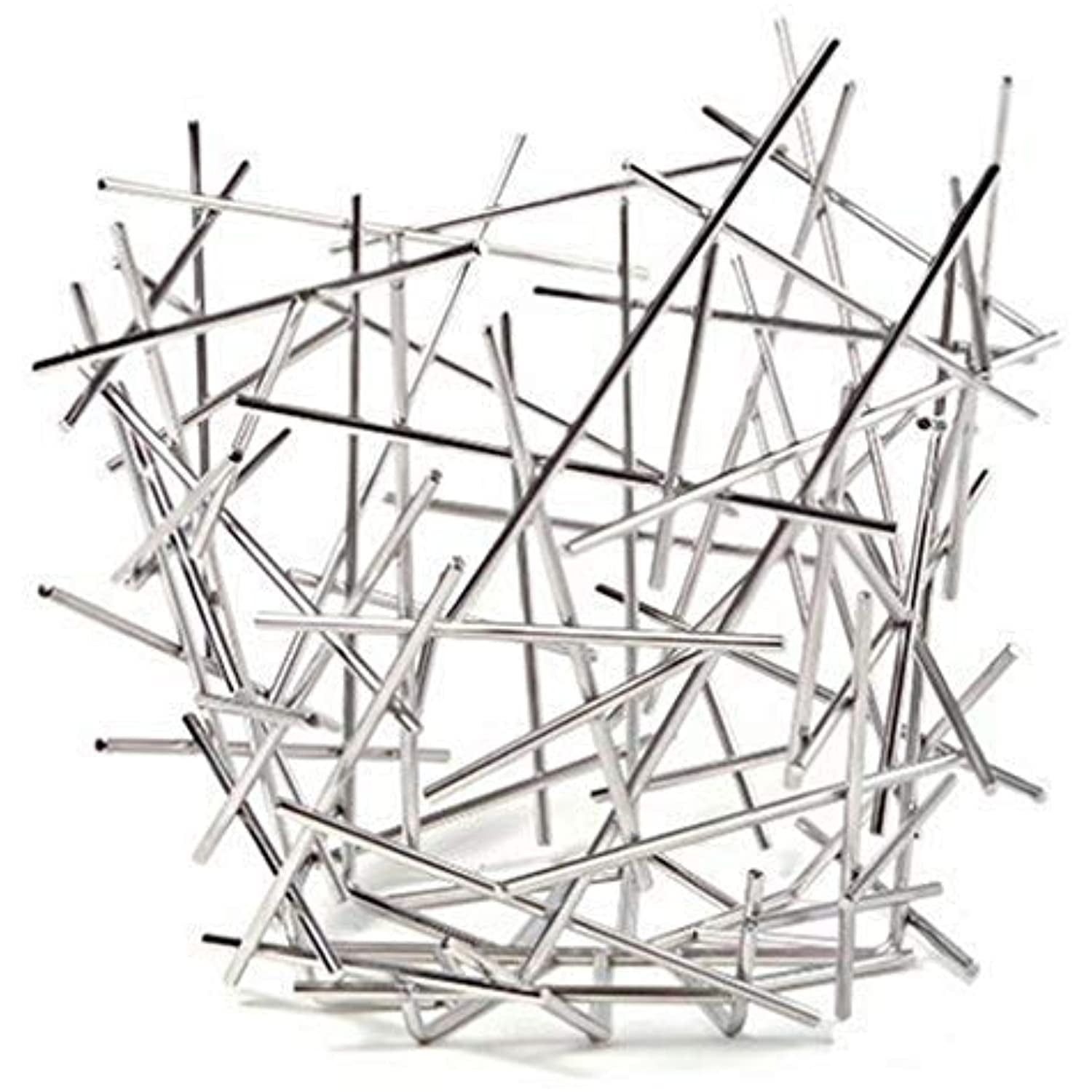 Hand-Welded Stainless Steel Geometric Citrus Basket