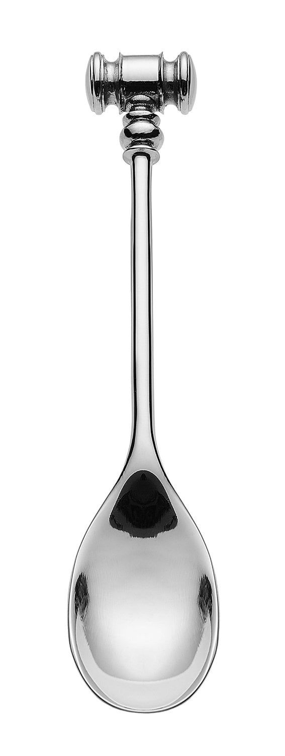 Polished Stainless Steel Egg Spoons with Hammer Tip