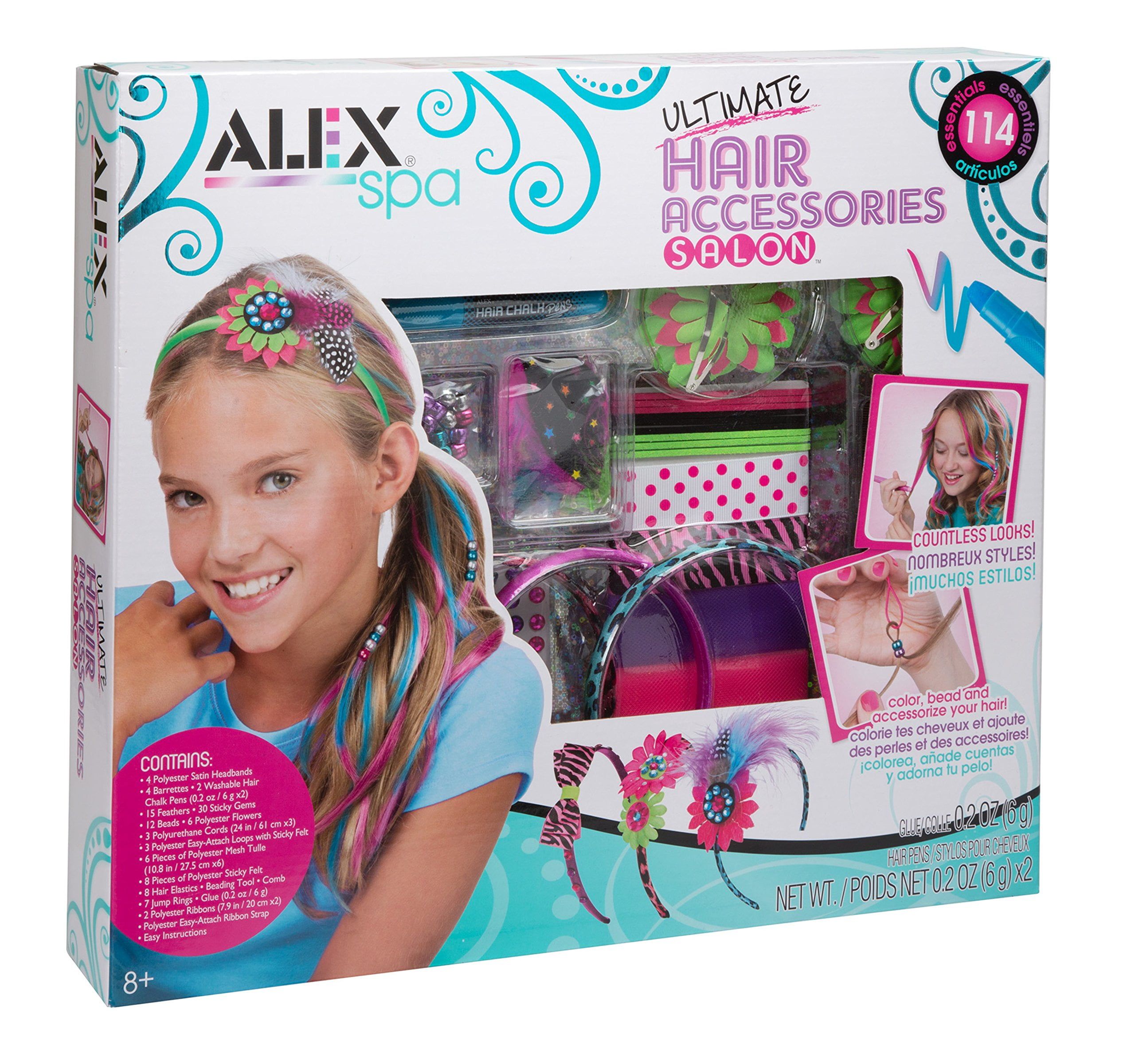 Alex Spa Ultimate Hair Accessories Salon Kit for Girls