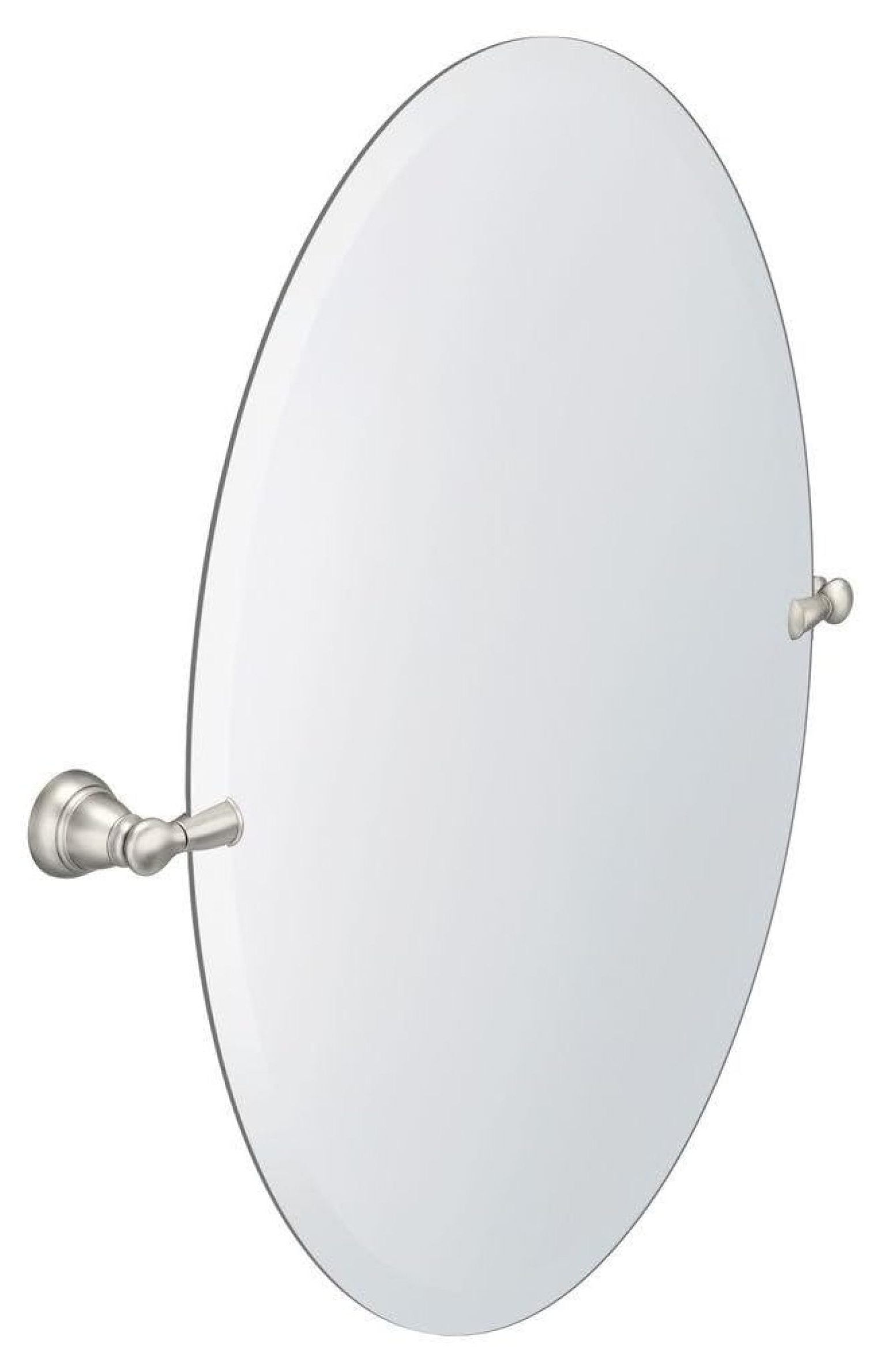 Oval Frameless 26" x 23" Bathroom Vanity Mirror