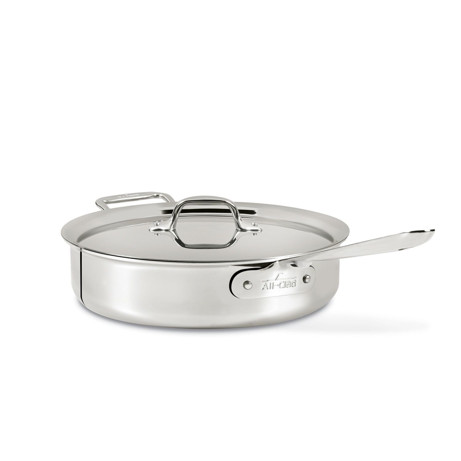 Stainless Steel 4-Quart Tri-Ply Sauté Pan with Lid