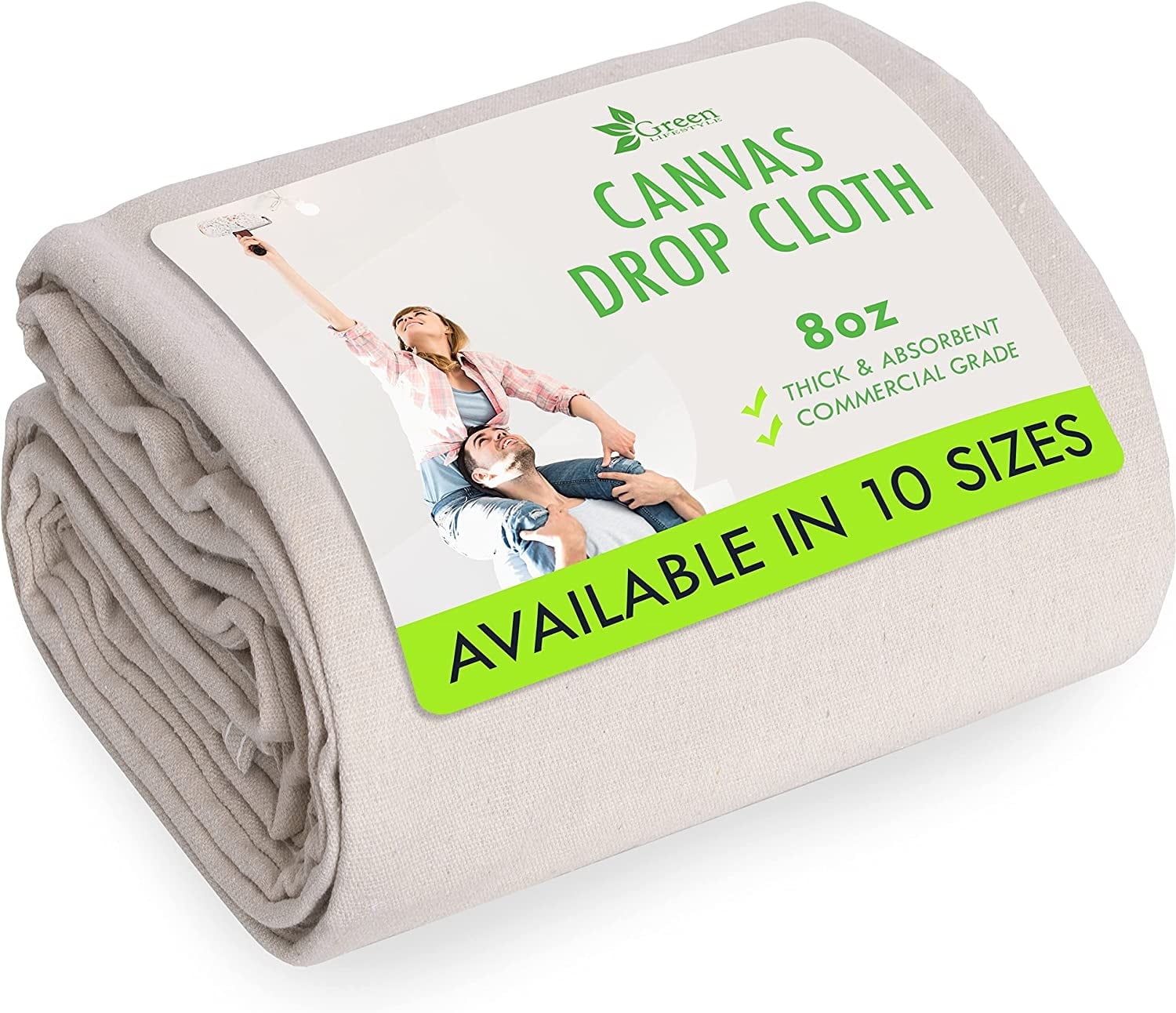 4x25 Cream Heavy-Duty Canvas Drop Cloth