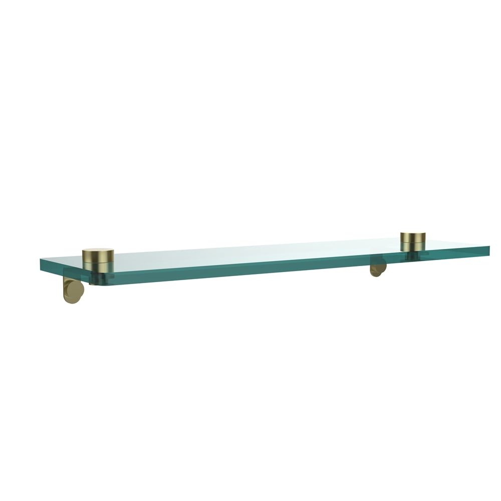 Allied Brass 16" Satin Brass Beveled Glass Vanity Shelf