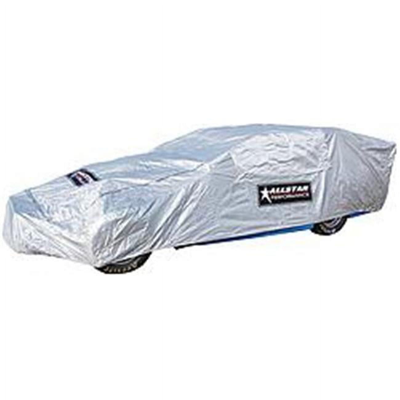 Silver Polyester Modified Car Cover with Zippers