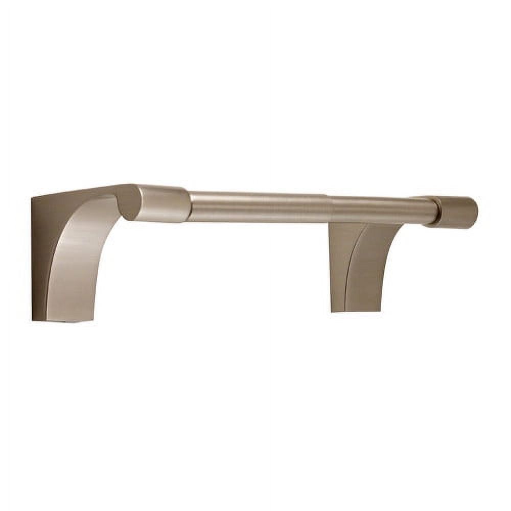 Luna 7" Modern Square Wall-Mounted Toilet Paper Holder in Satin Nickel