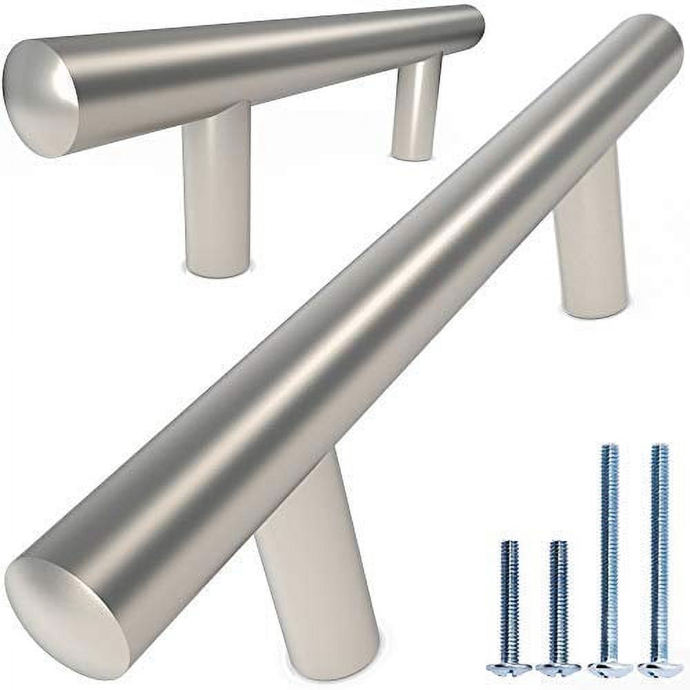 Matte Nickel Stainless Steel Bar Cabinet Handle Set