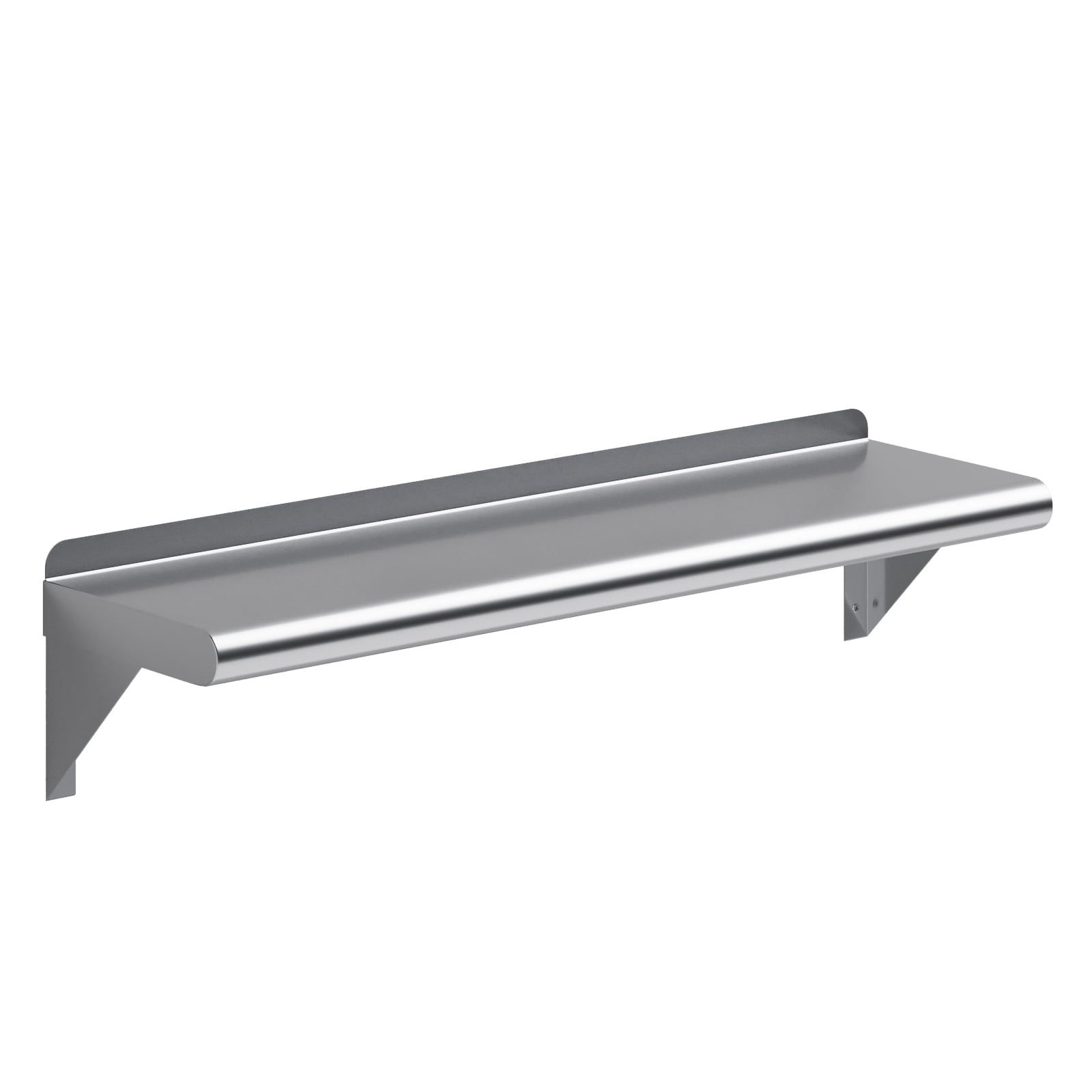 30" Stainless Steel Wall Shelf with Brackets