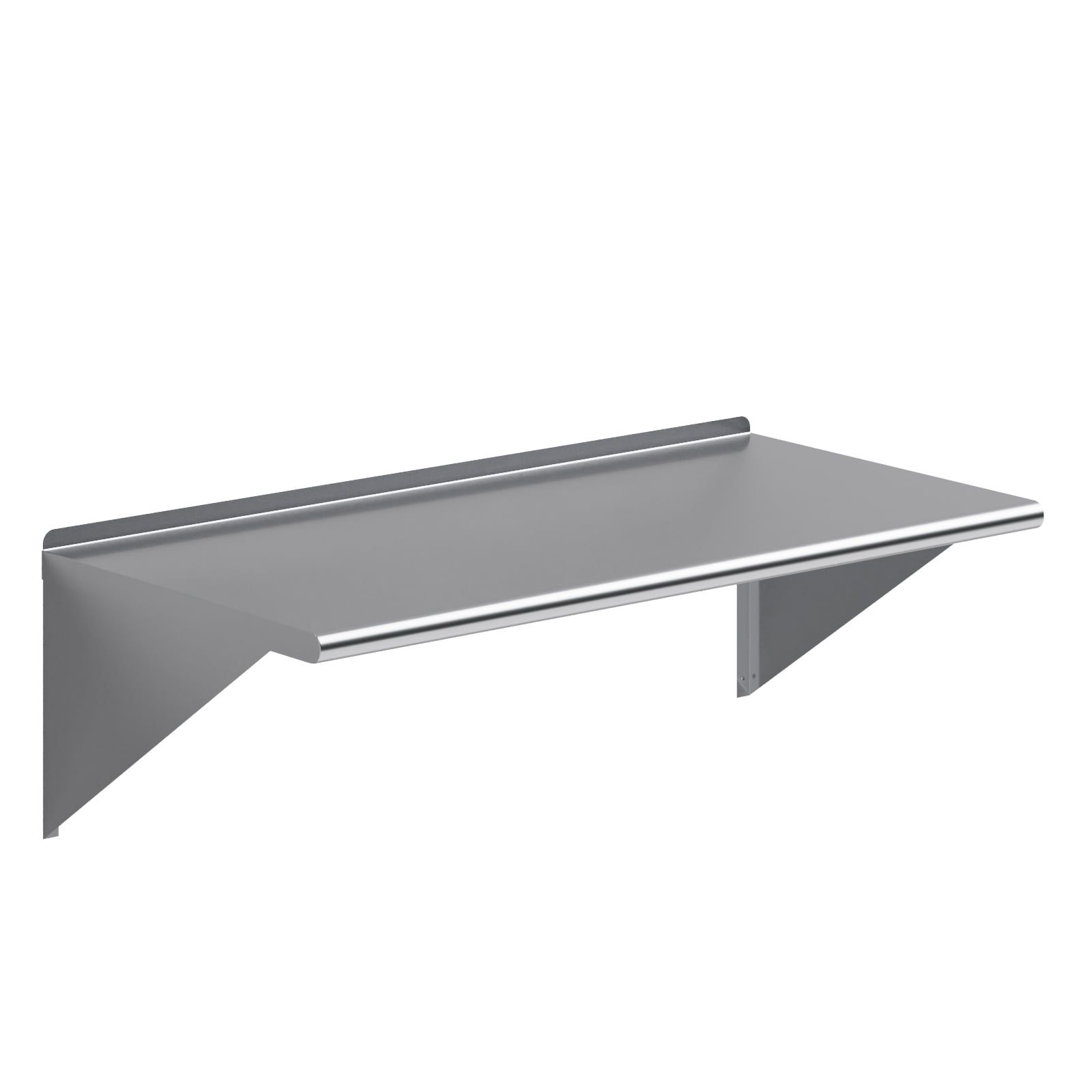 48" x 24" Stainless Steel Wall Shelf with Brackets