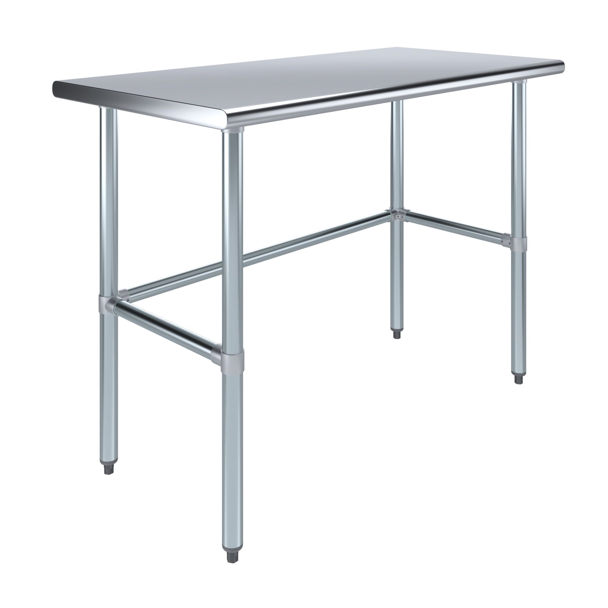 48" Stainless Steel Work Table with Galvanized Legs