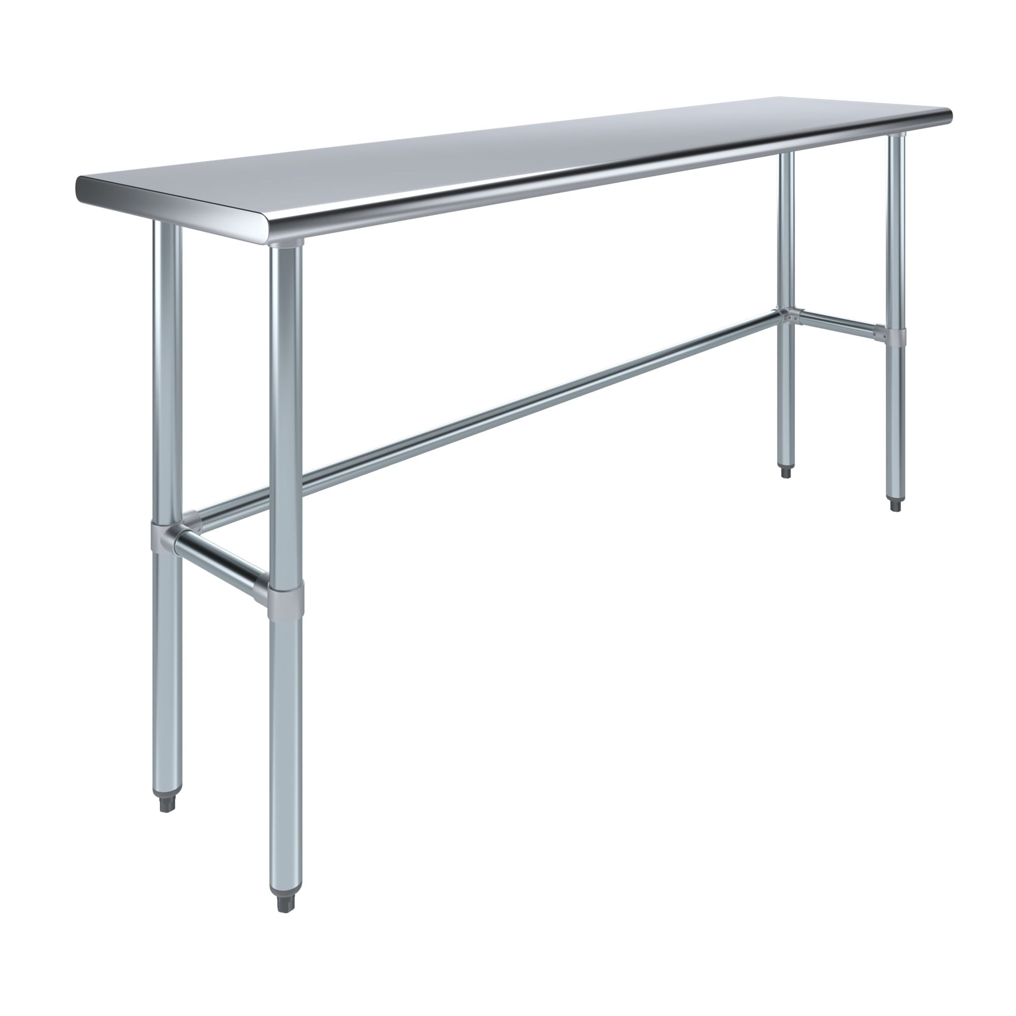 72" Long Stainless Steel Work Table with Galvanized Legs